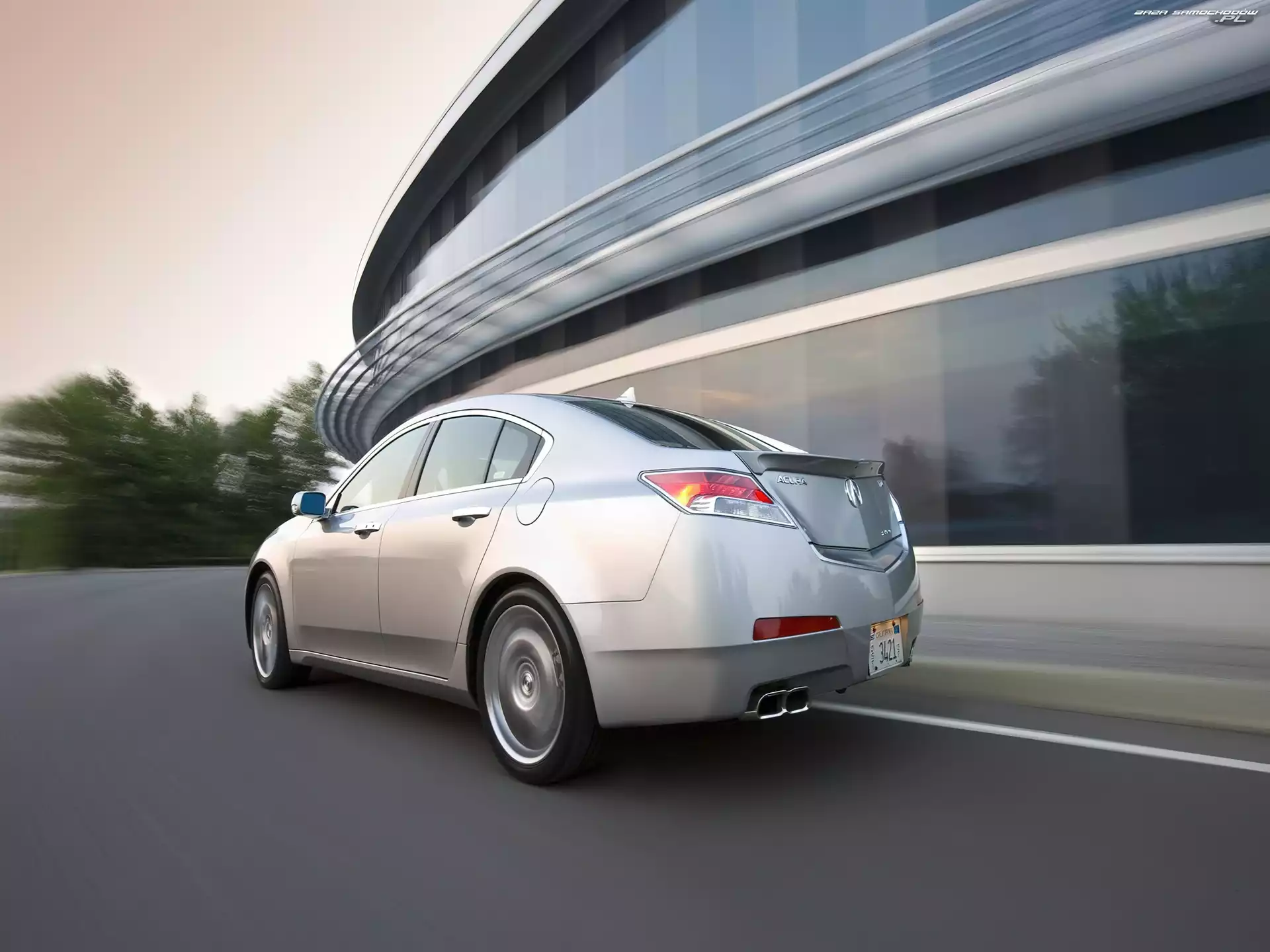 Acura TL, Tłumika, Tył, Końcówka