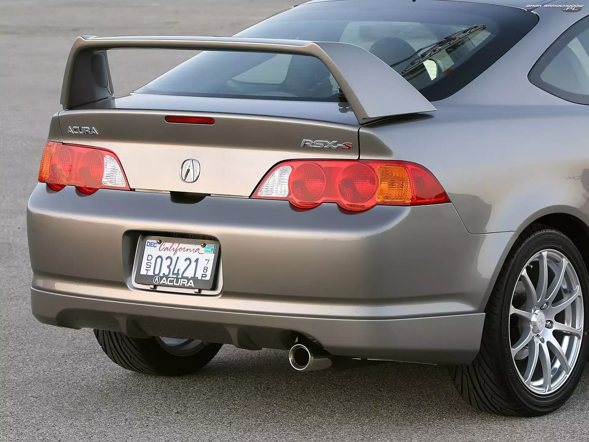 Acura RSX, USA, Tył, Spojler