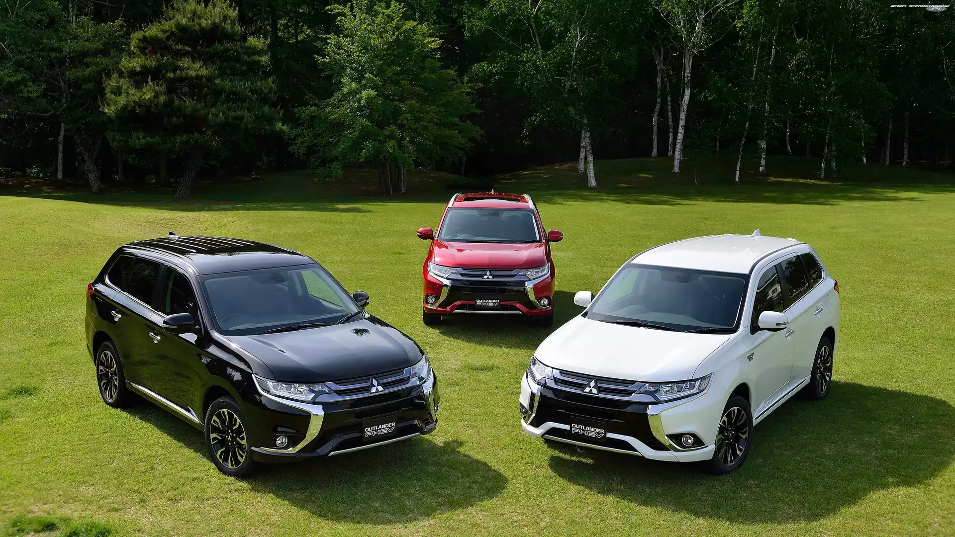 Las, Łąka, Mitsubishi Outlander PHEV, Trzy, 2016