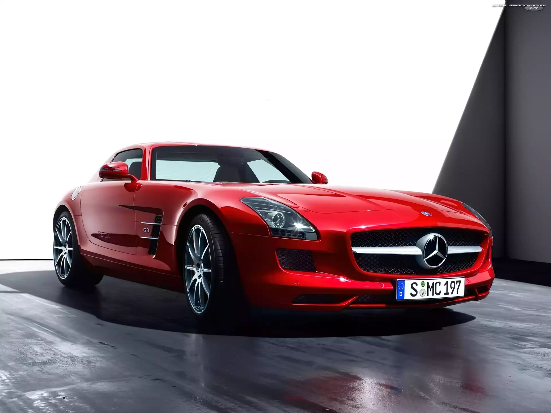 AMG, Czerwony, Mercedes Benz SLS