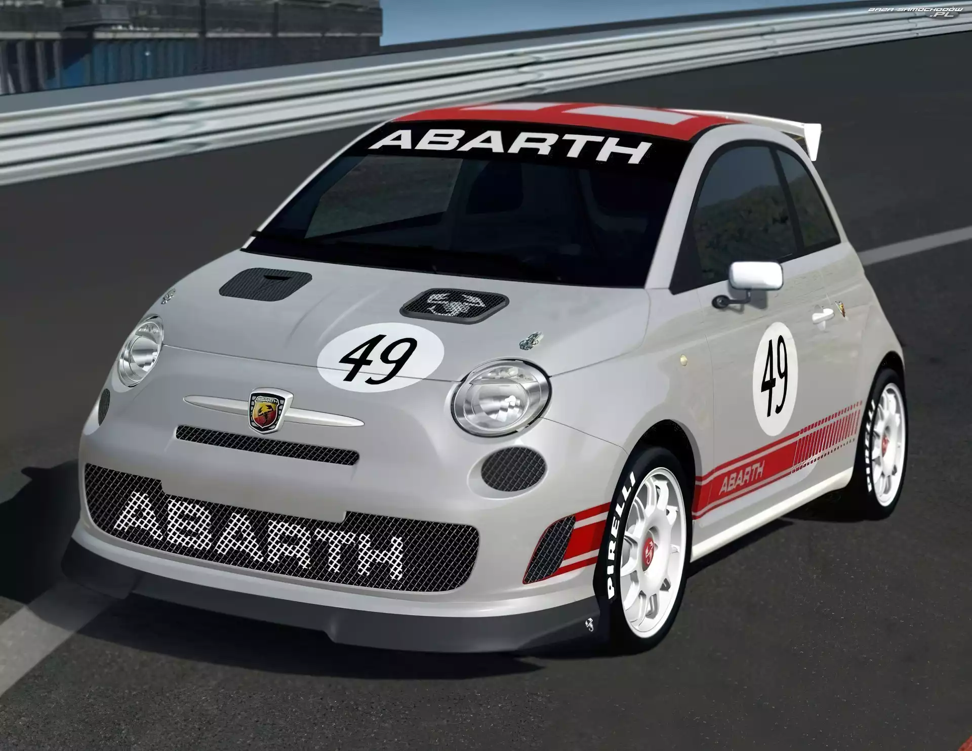 Atrapa, Abarth 500, Wlot