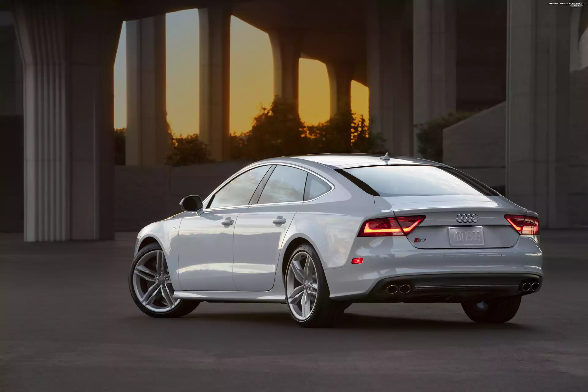 Audi, Tył, Białe, A7