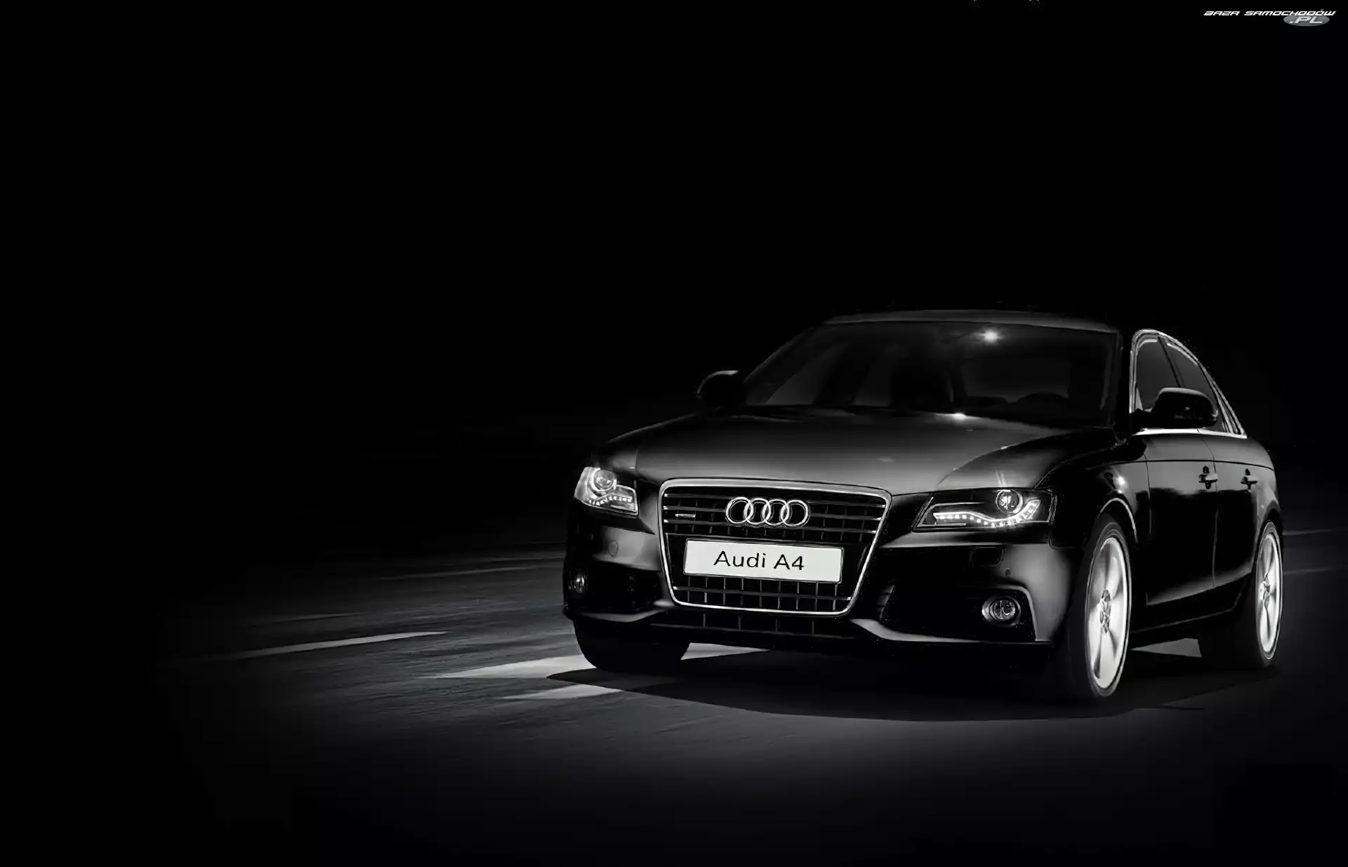 Audi A4 B8, Dzienne, Czarne, Światła