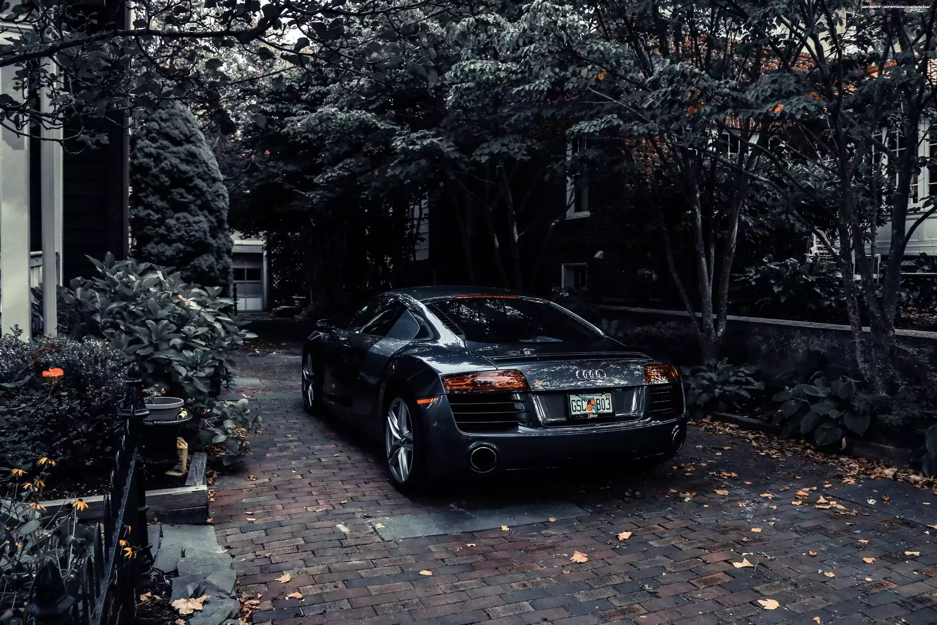 Audi R8, Dom, Czarne, Tył