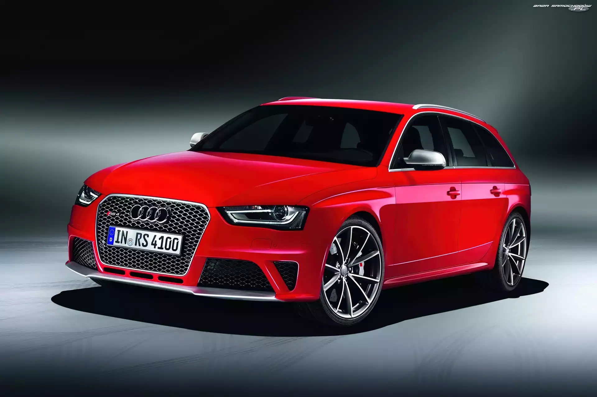 Czerwone, Audi, Avant, RS4