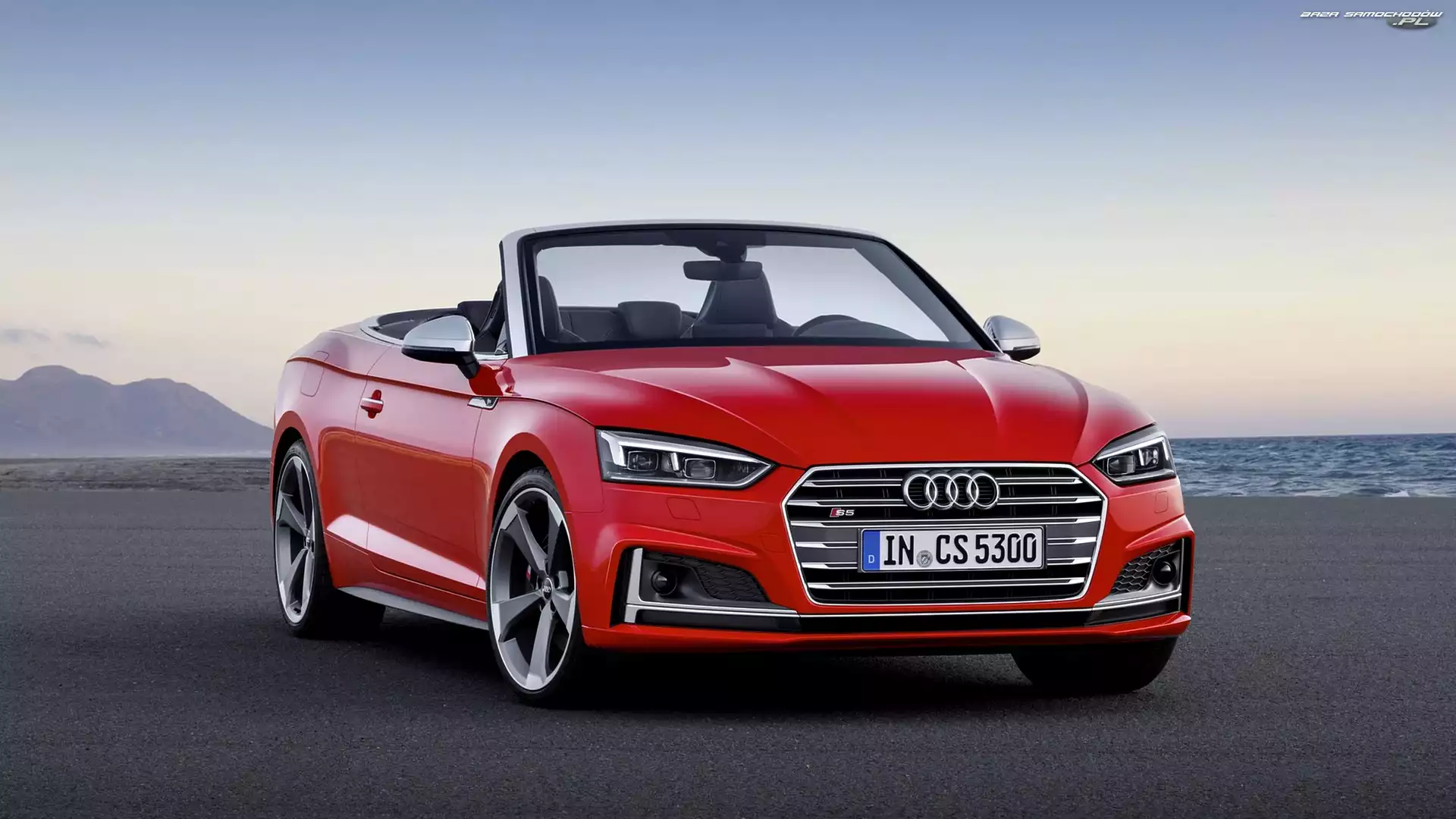 Audi, Cabrio, Czerwone, S5