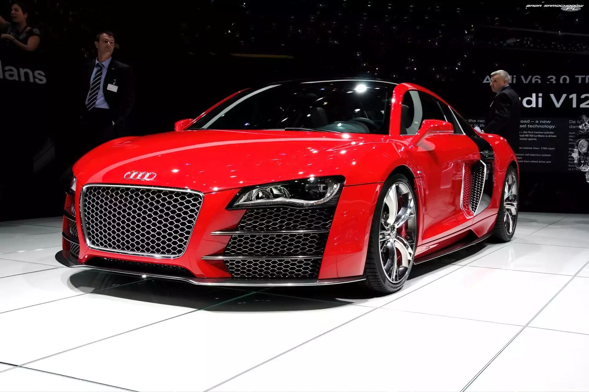 Audi R8, Czerwony, Metalik
