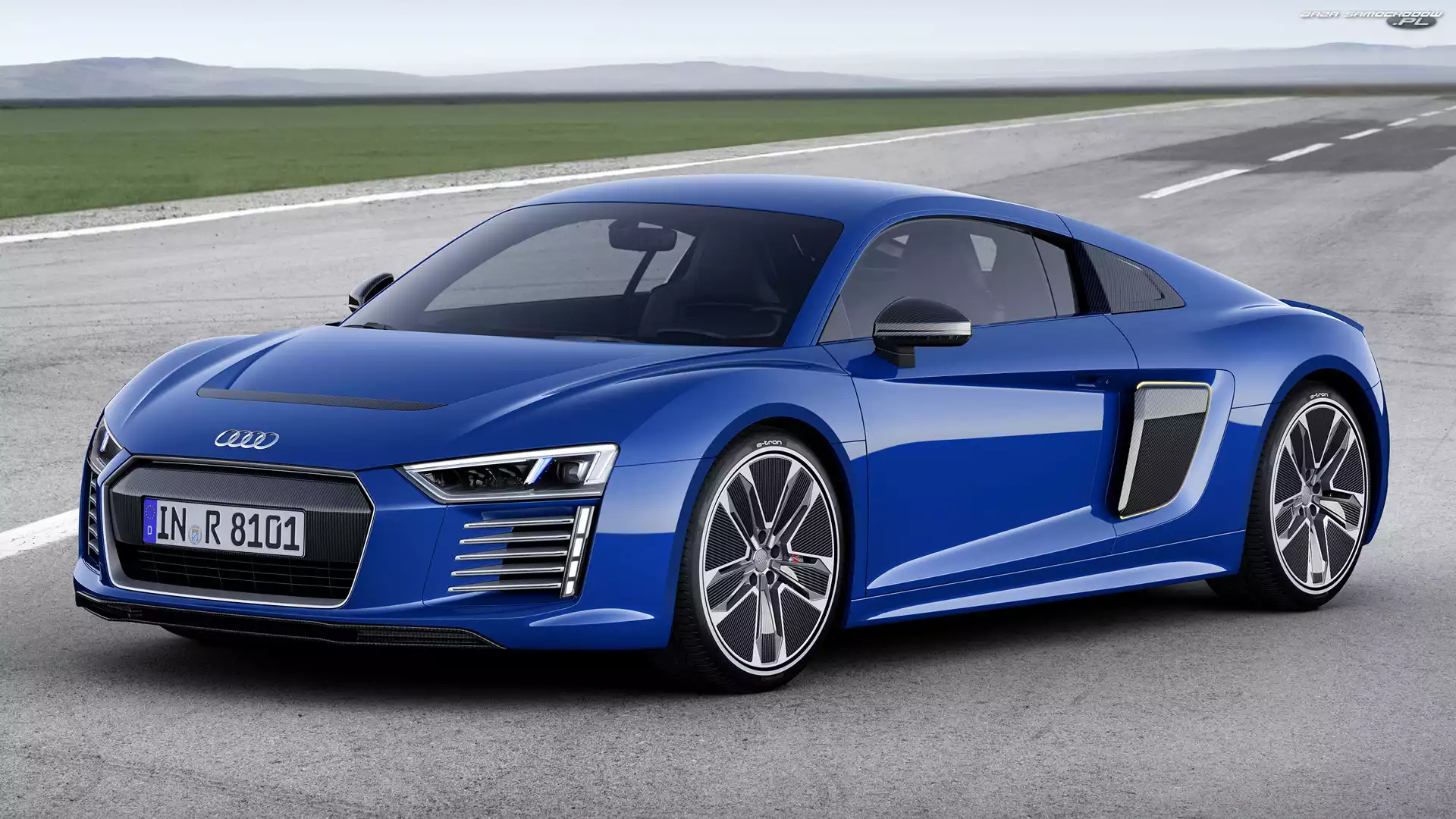 Audi R8 II, Lifting, Niebieskie, Coupe
