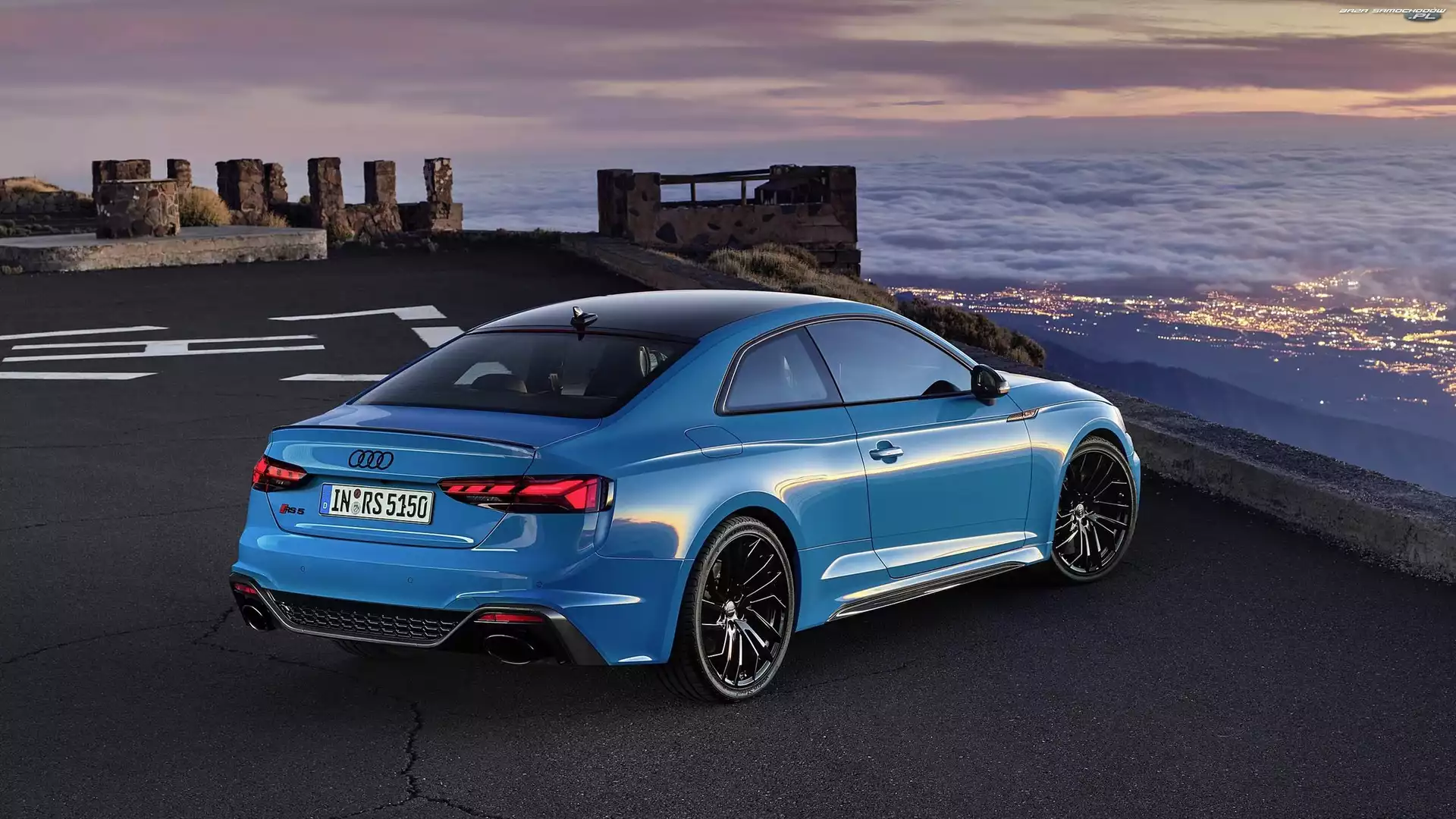 Audi RS5, Morze, Niebieskie, Coupe