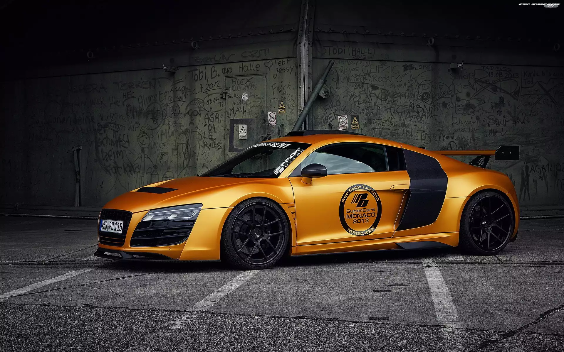 Audi R8, Samochód, Pomarańczowy