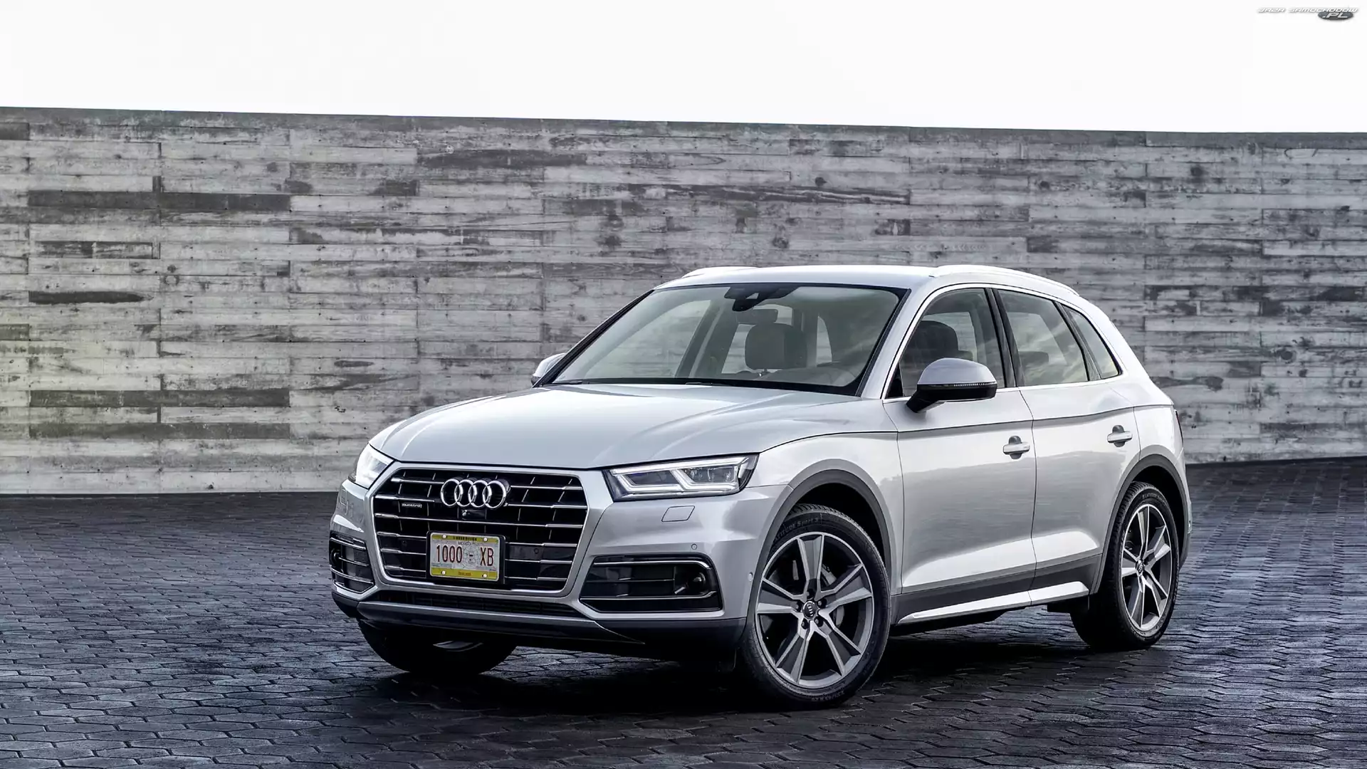 Audi Q5, Ściana, Srebrne, 2017