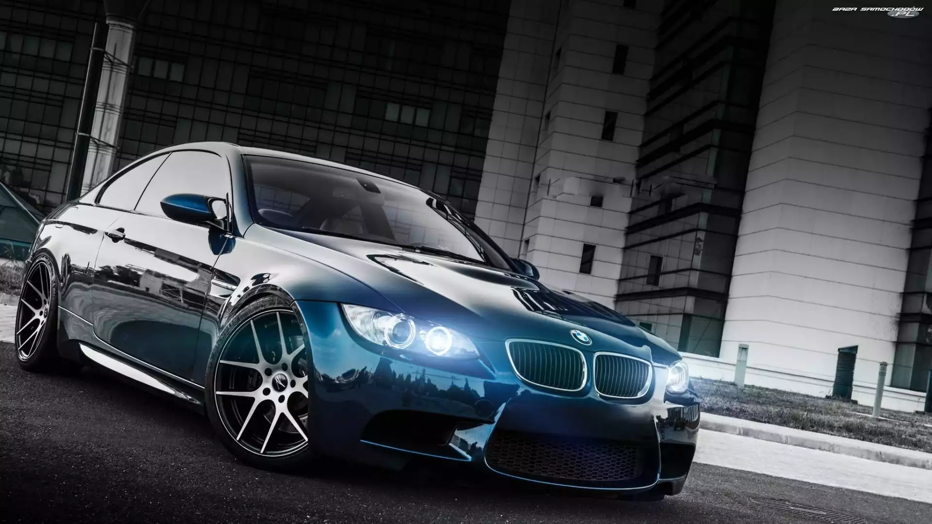 Auto, Tuning, Niebieskie, BMW