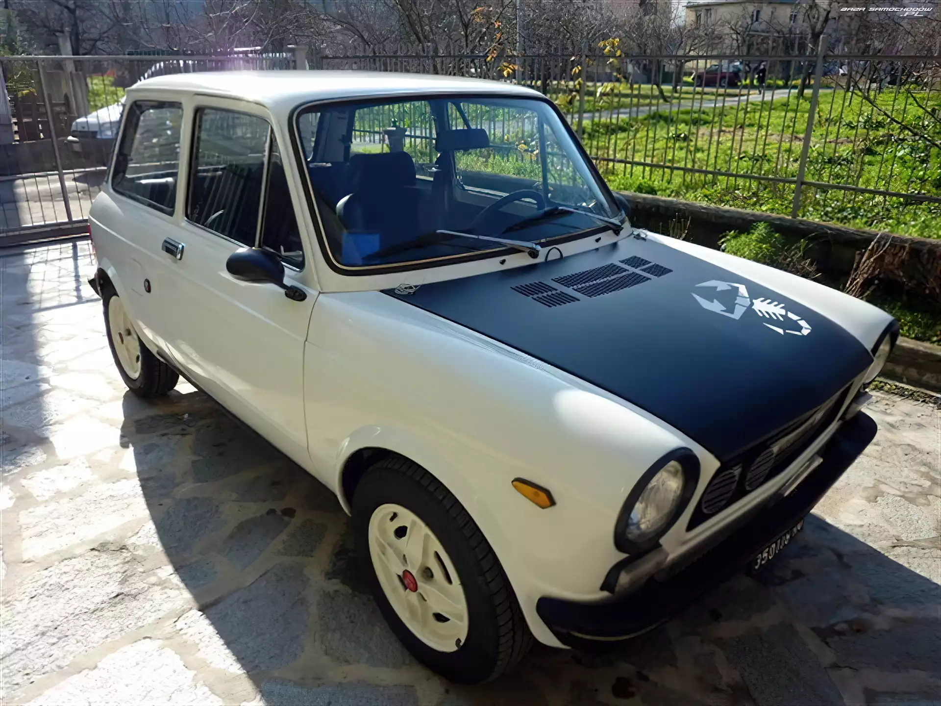Kremowy, Autobianchi Bianchina, Skorpion, Naklejka