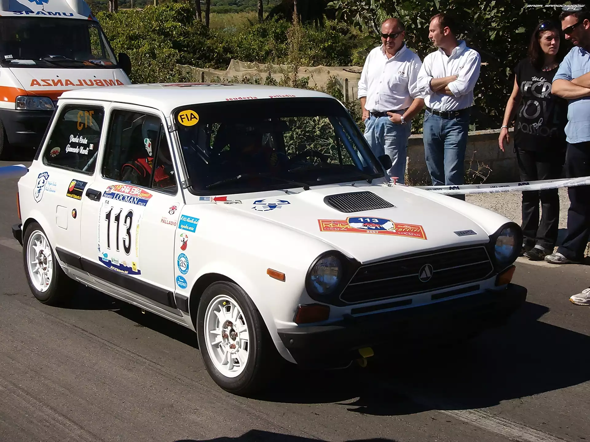 Autobianchi A112, Naklejki, Rajdowy, Wyścig