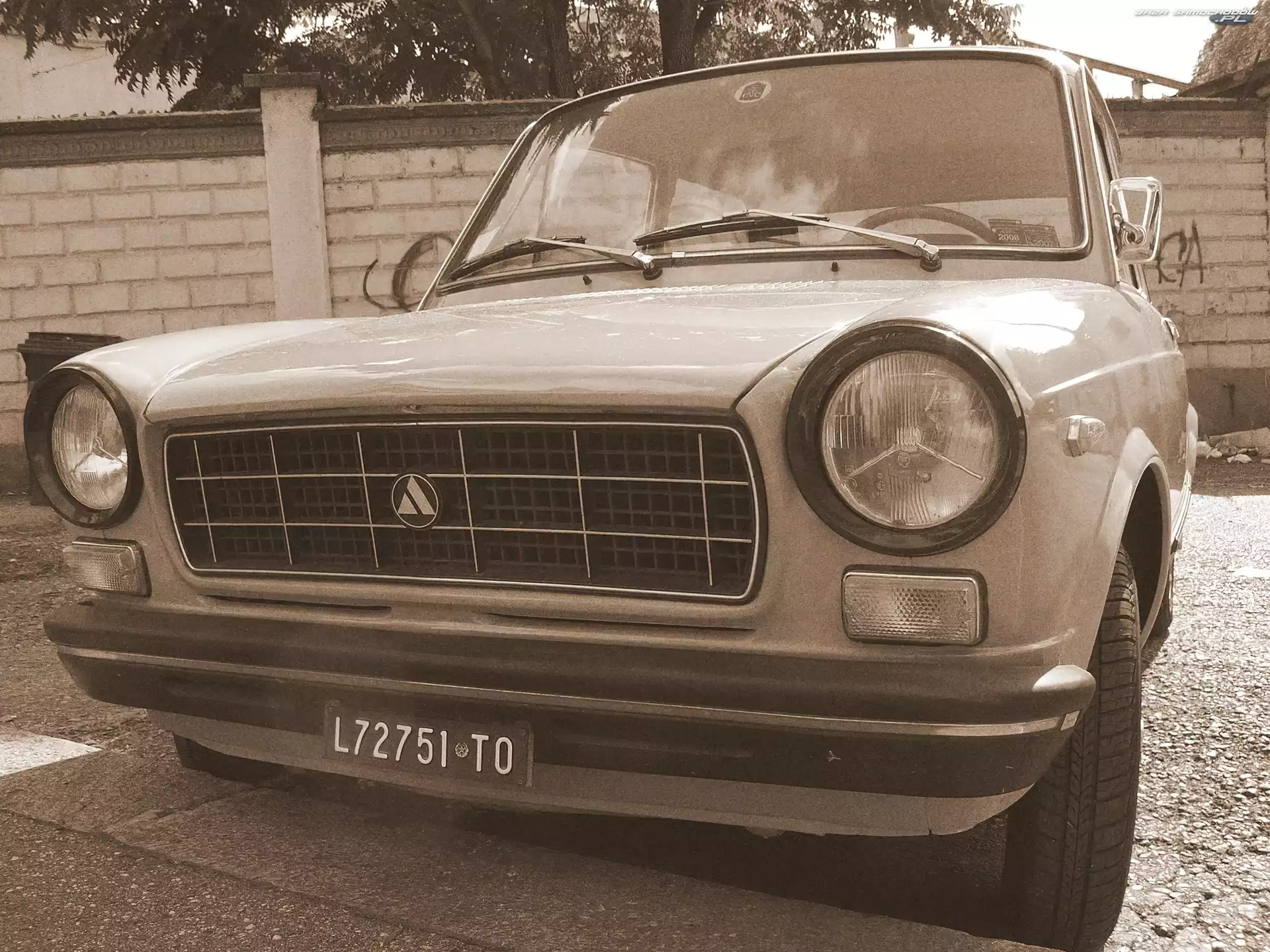 Zabytkowy, Autobianchi A112, opona, Wycieraczki