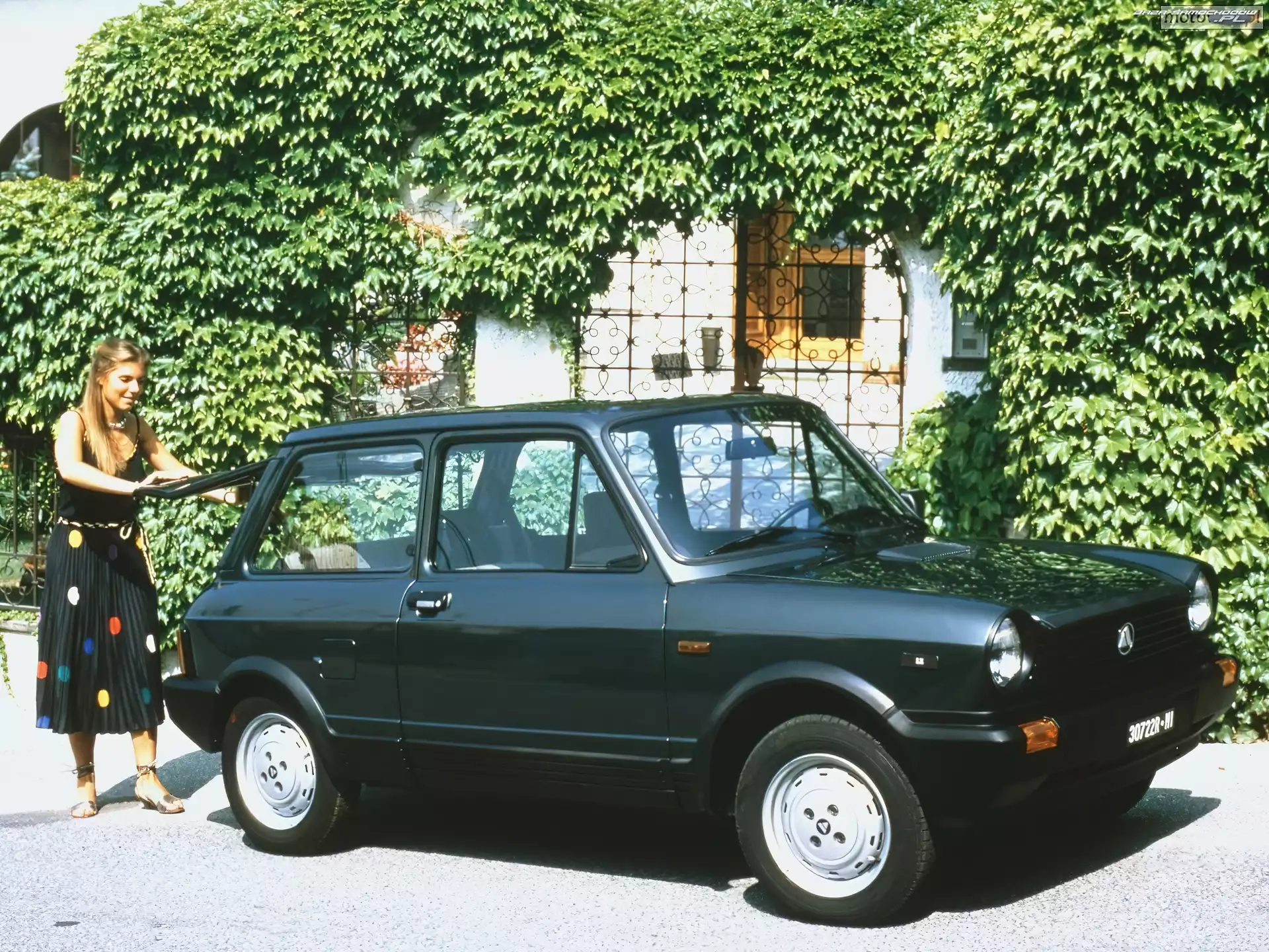 Bagażnik, Kobieta, Lewy, Bok, Autobianchi A112
