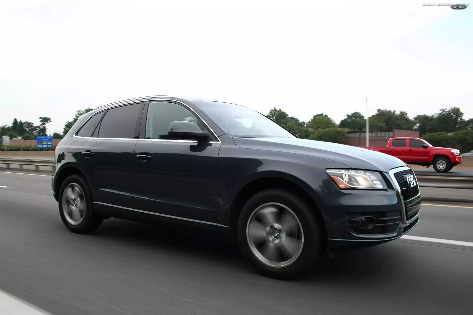 Barierki, Audi Q5, Autostrada