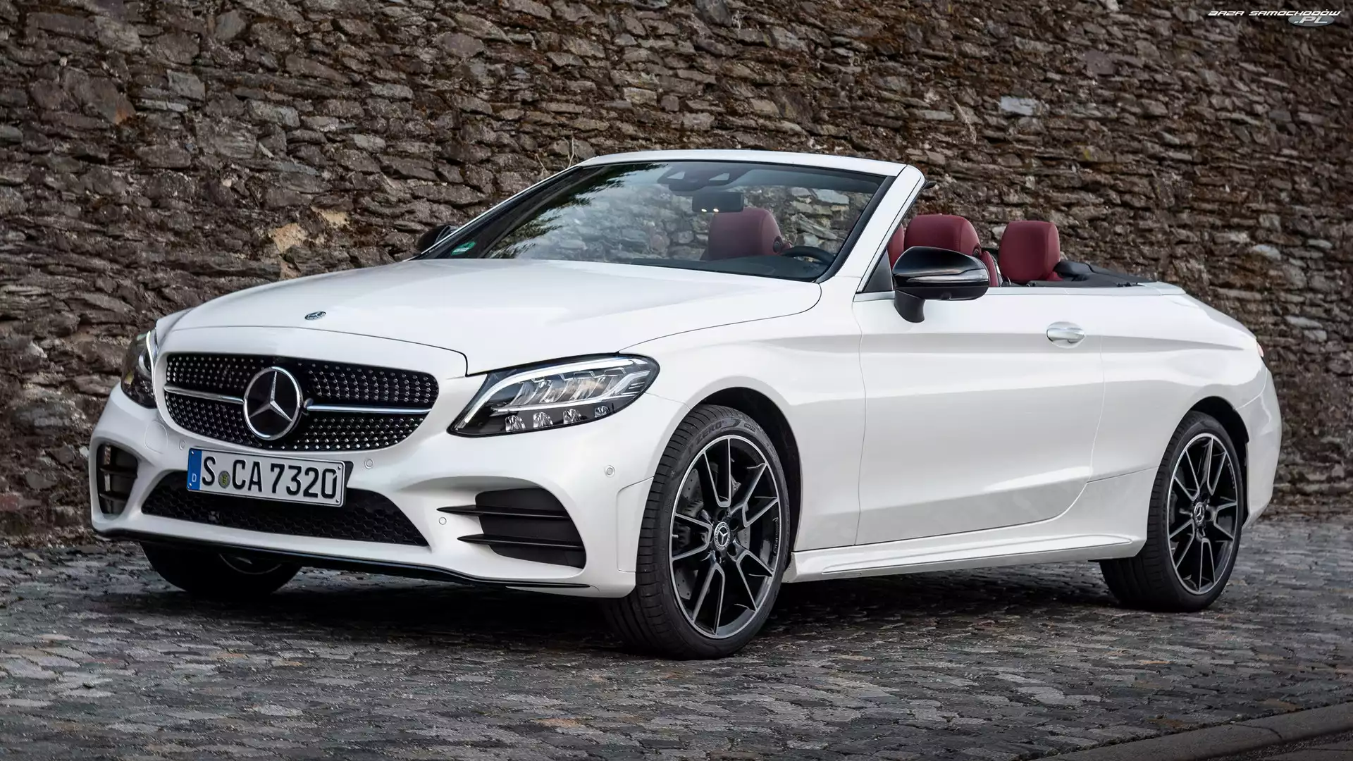 Mercedes-Benz C, Cabrio, Biały, AMG Line