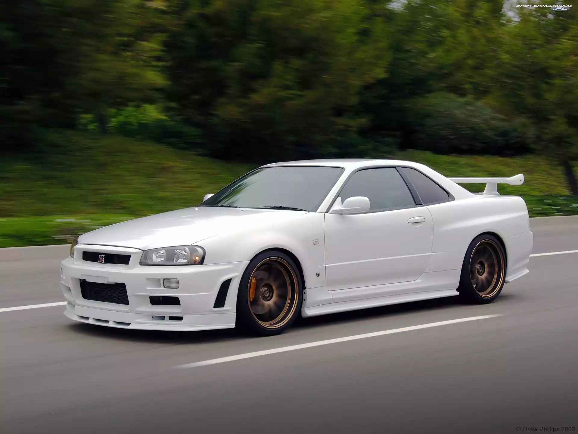 R34, Biały, Nissan