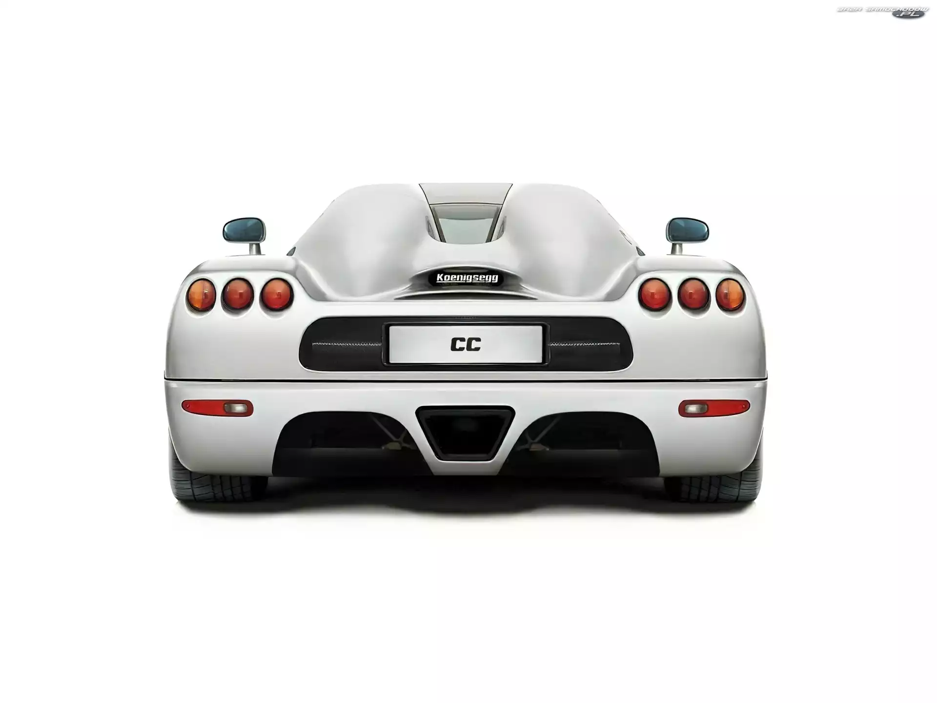 tył, Biały, Koenigsegg
