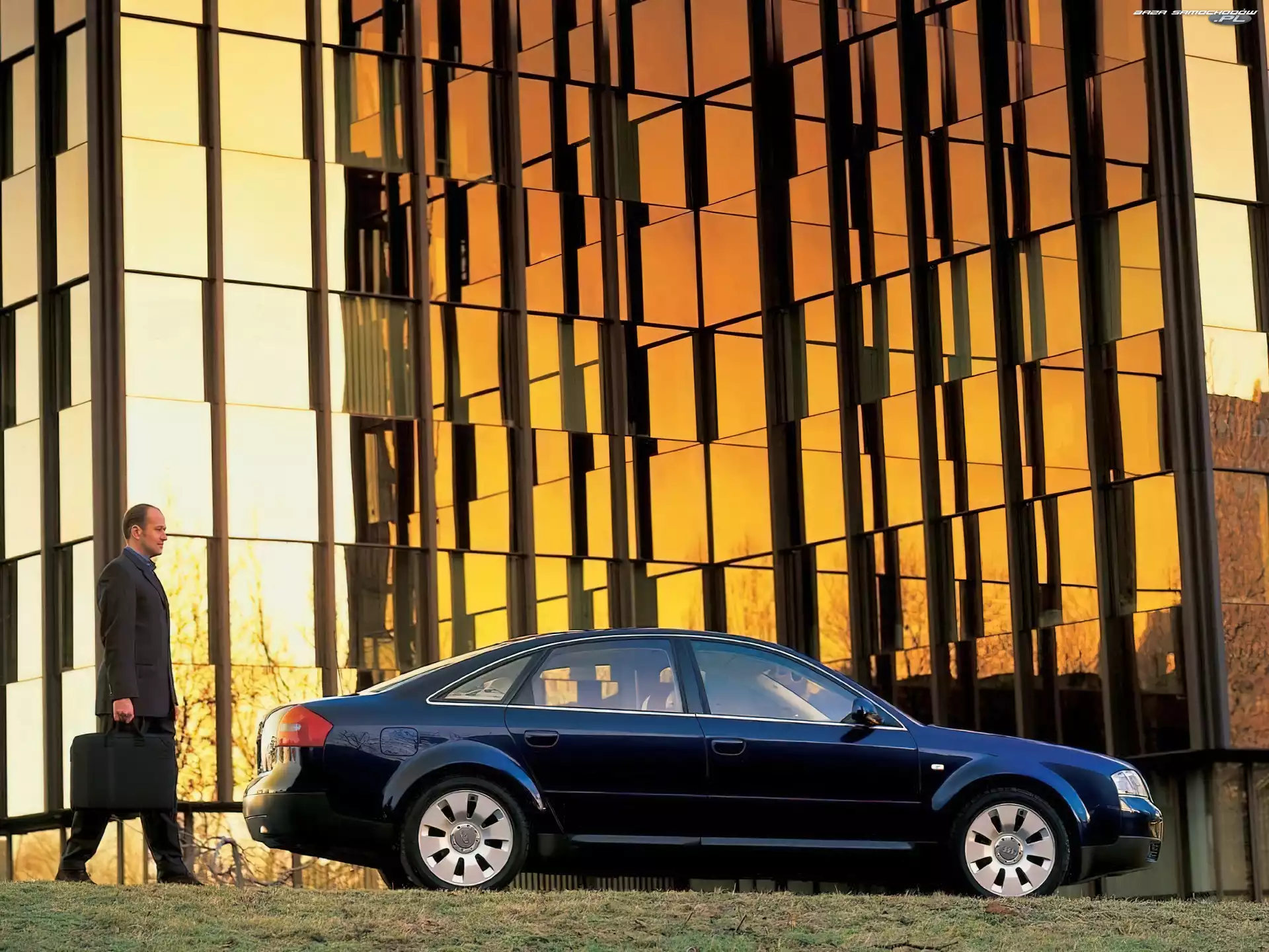 Biurowiec, Granatowe, Audi A6