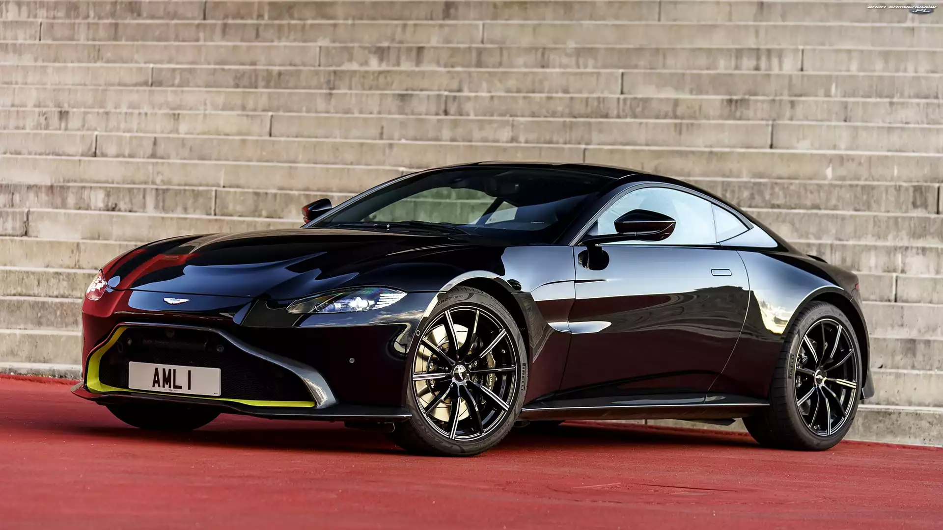 Onyx Black, Czarny, Aston Martin V8 Vantage