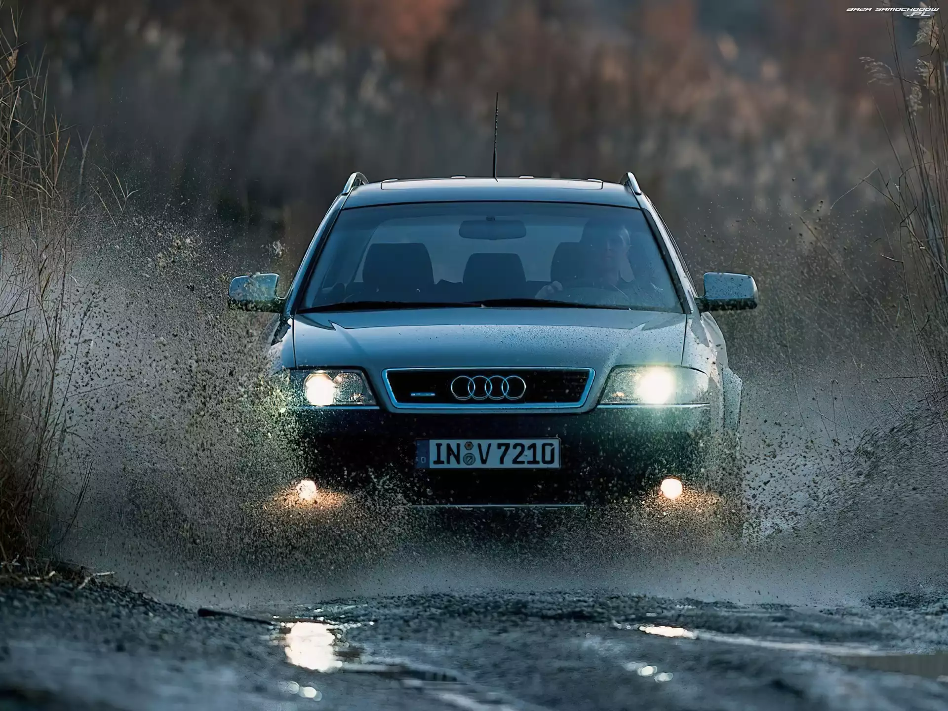 Błoto, Audi Allroad, Przód