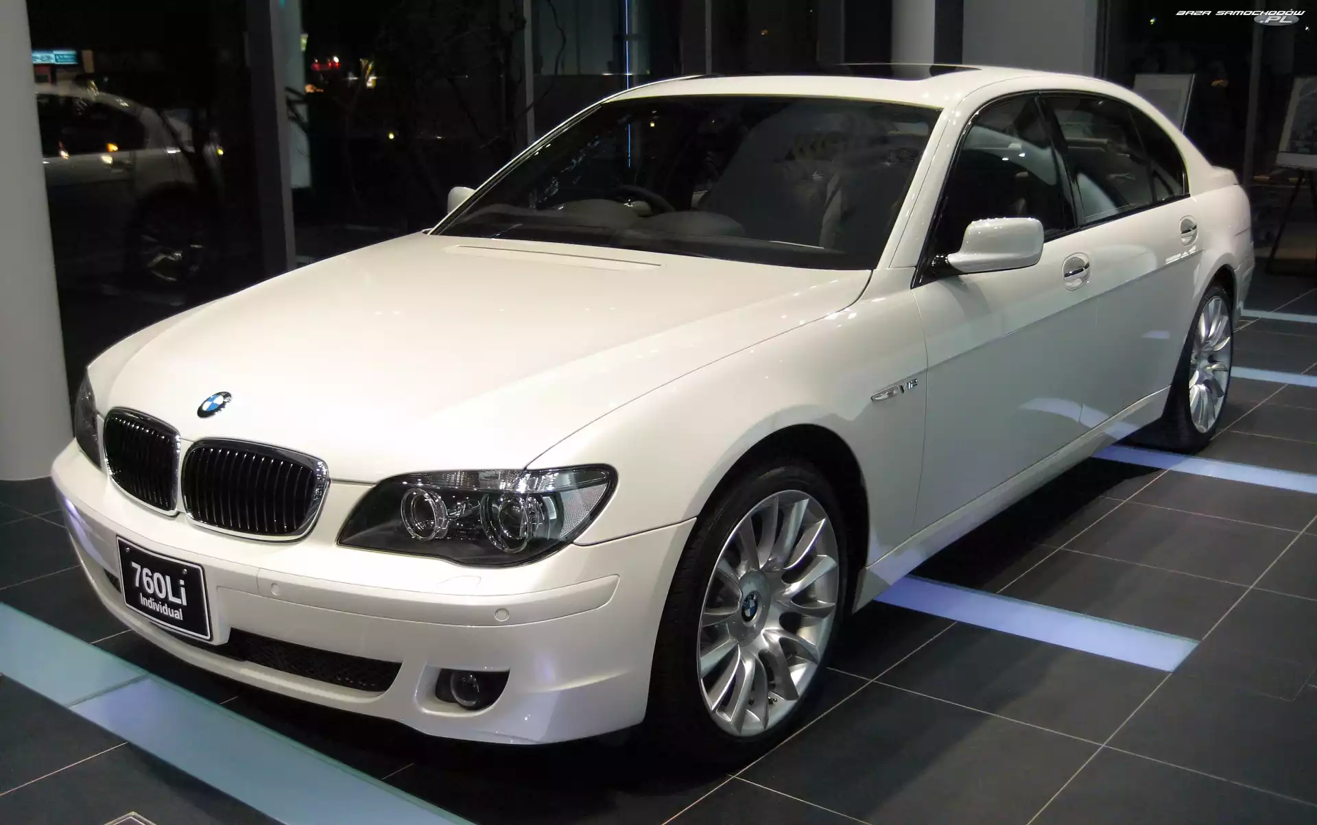 Bmw Seria 7, Salon, Biały, E66