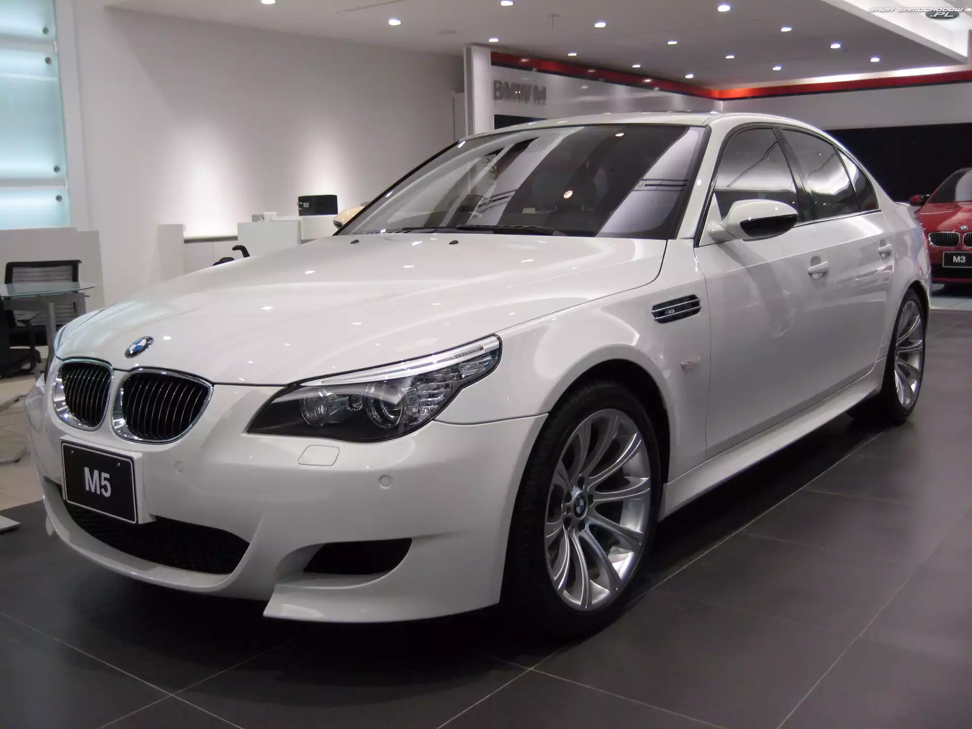 BMW 5, Salon, Biały, E60