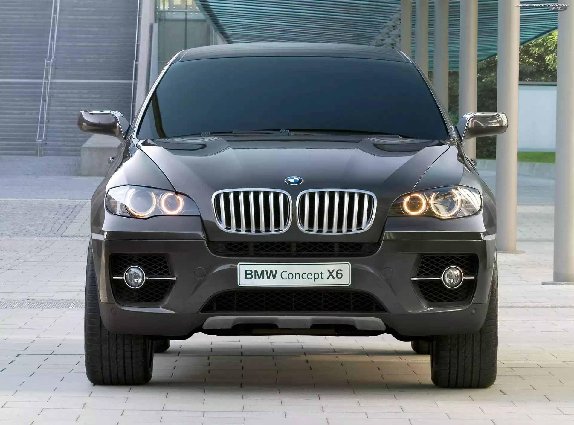 BMW, Concept, Czarne, X6