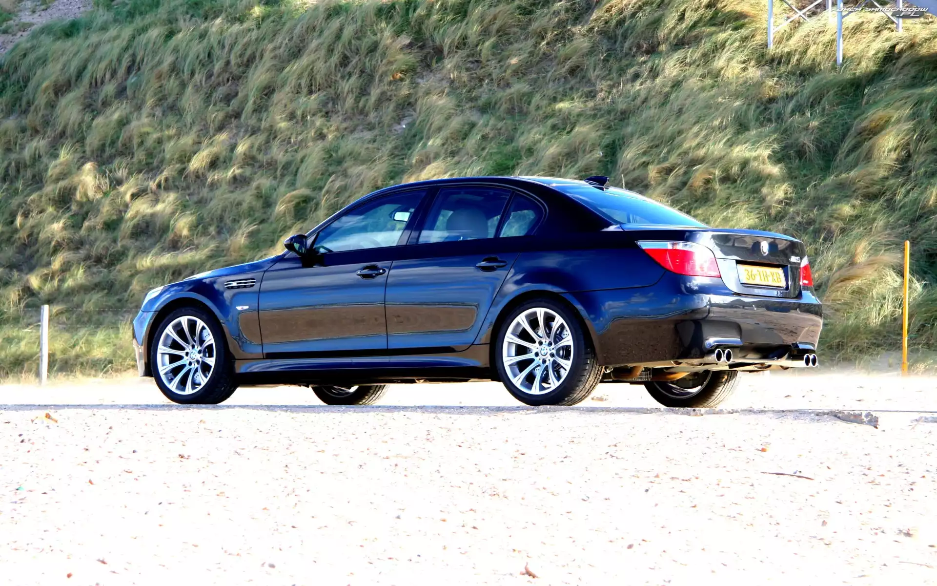 BMW 5, E60, Niebieski, Metalik