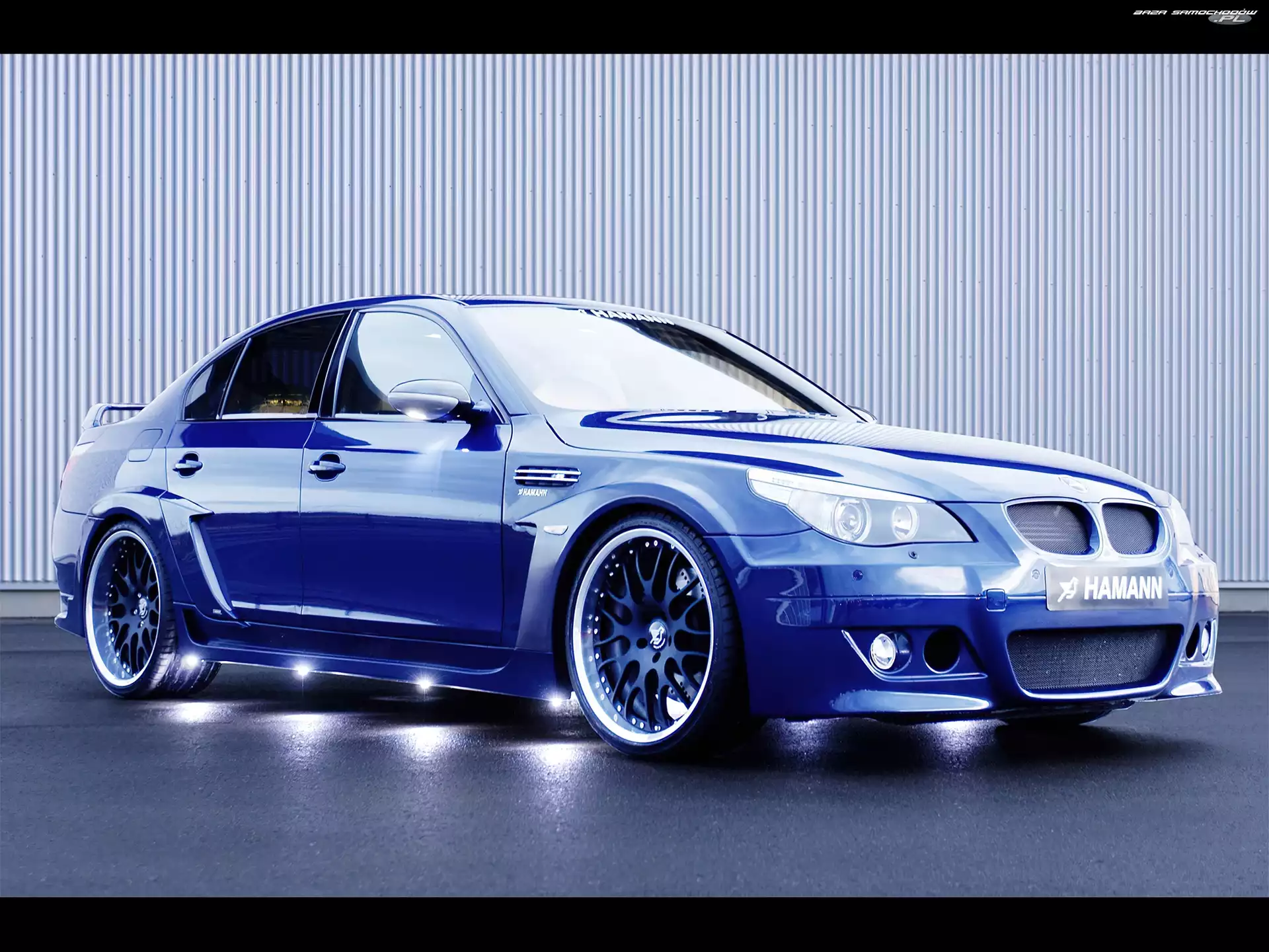 BMW 5, Podświetlenie, Niebieski, E60