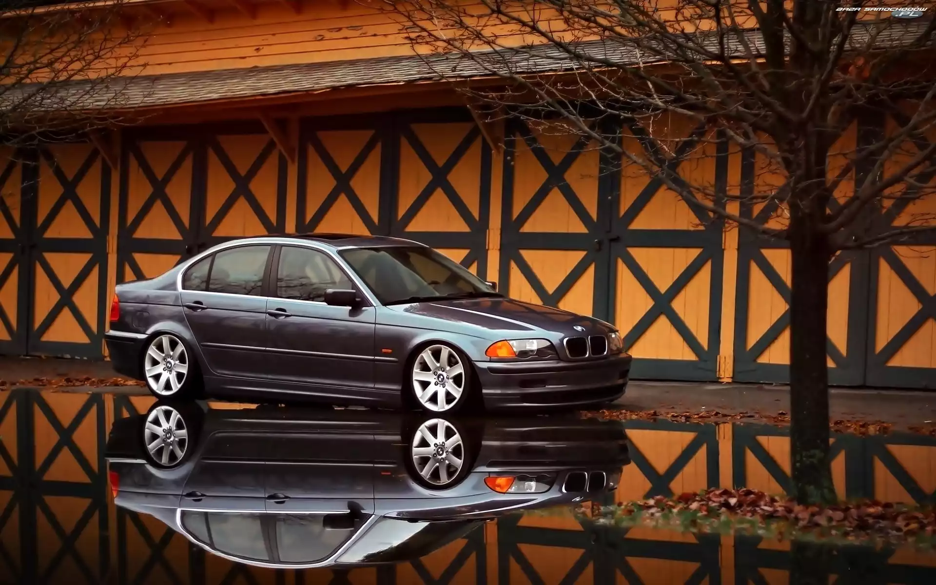 BMW, Odbicie, Samochód, E46