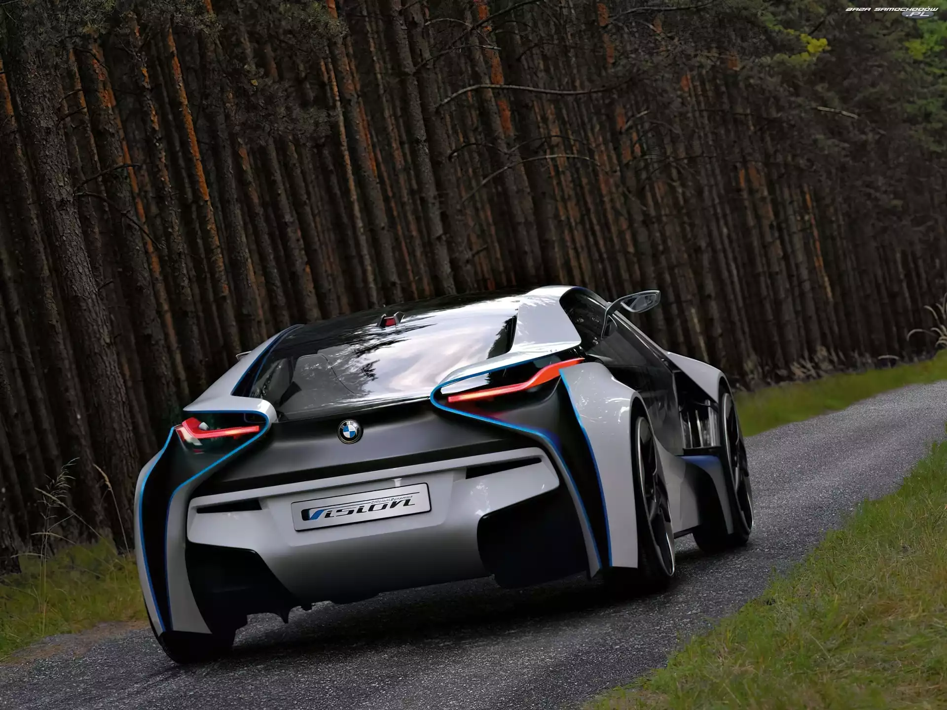 BMW i8, Tył, BMW Vision ConnectedDrive
