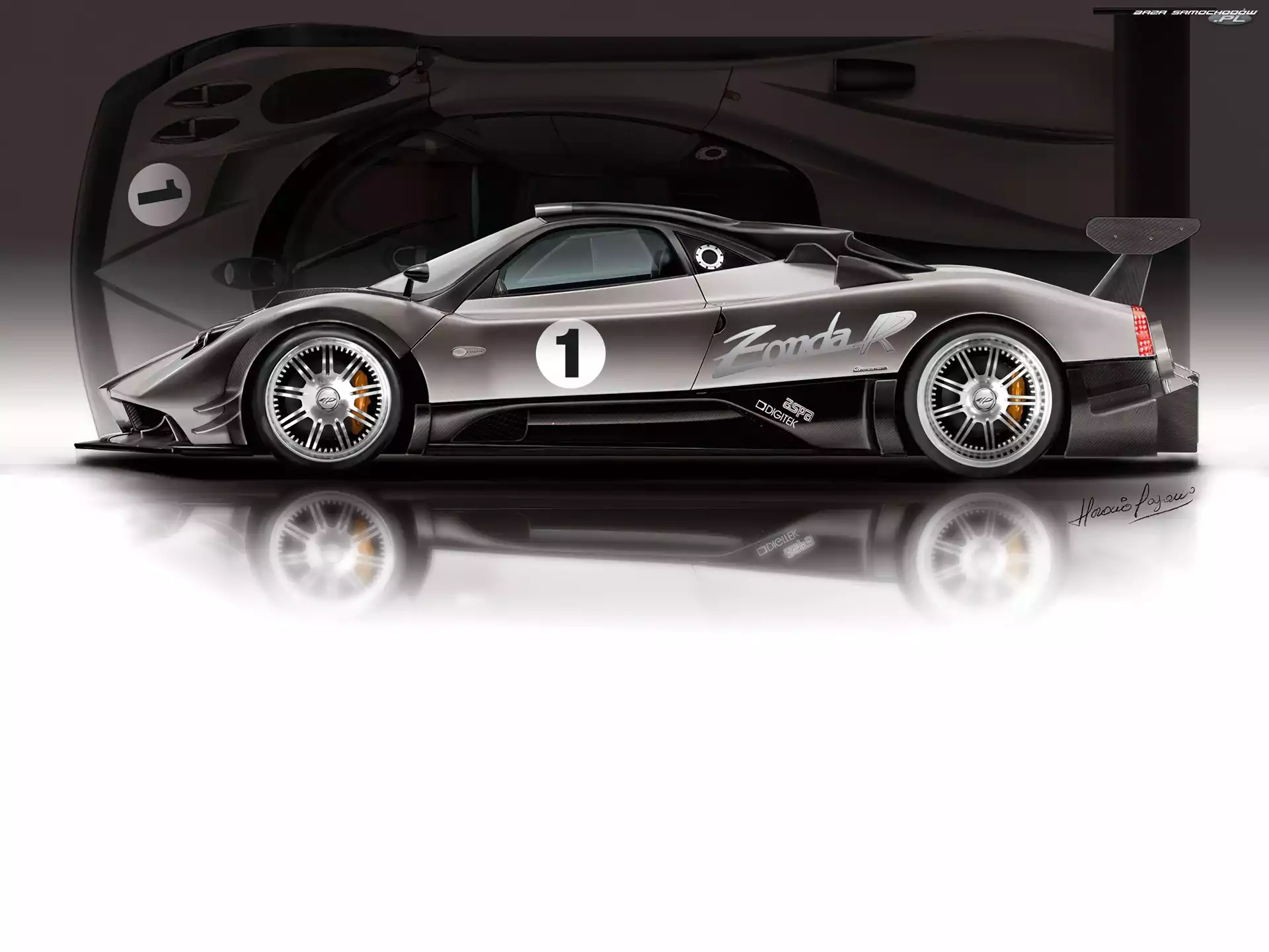 Boczny, Pagani Zonda, Profil