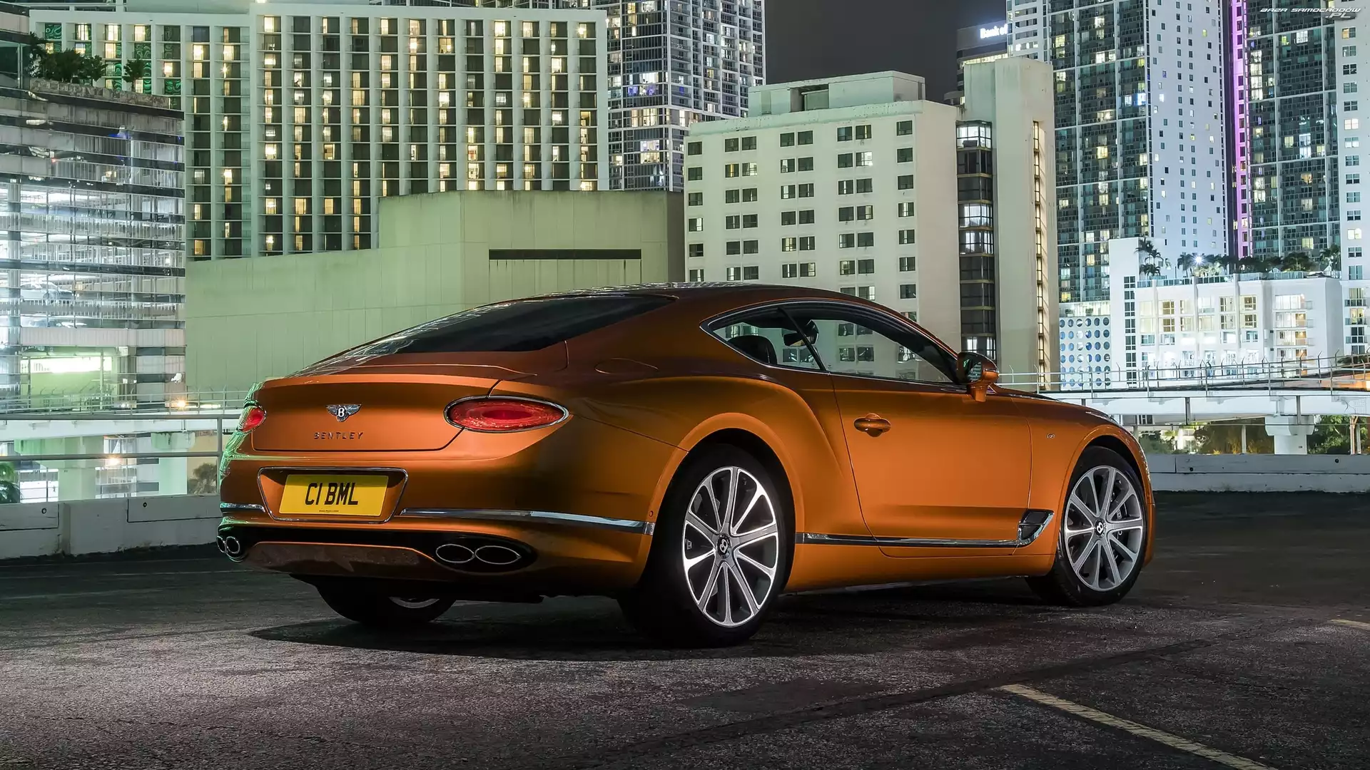 Coupe, Bok, Bentley Continental GT V8, Tył