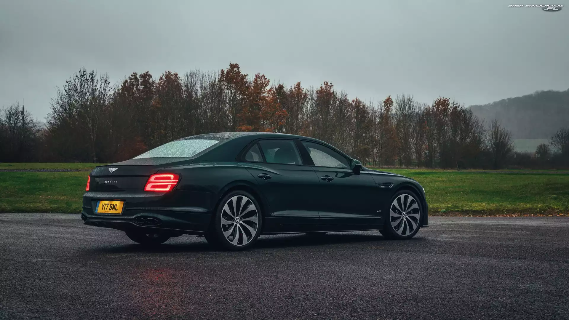 Bok, Zielony, Bentley Continental Flying Spur