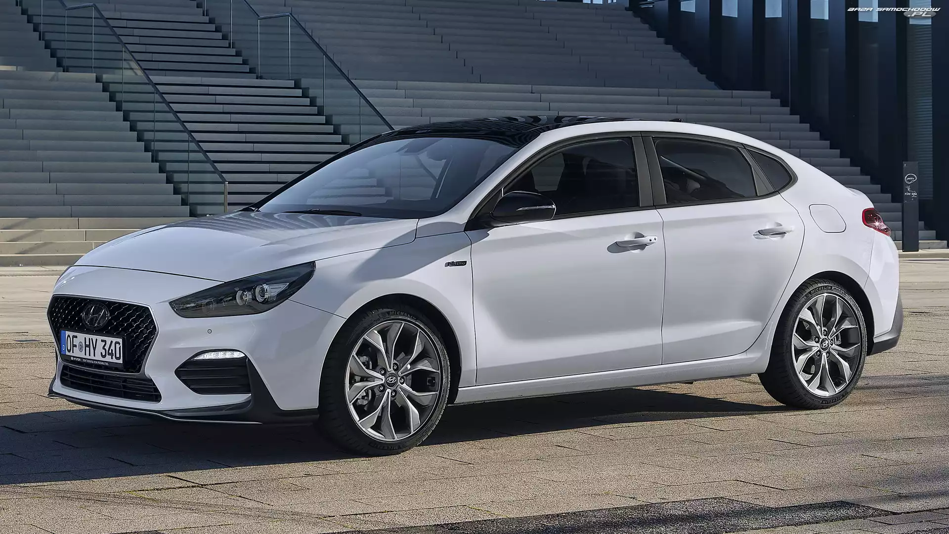 Bok, Biały, Hyundai i30