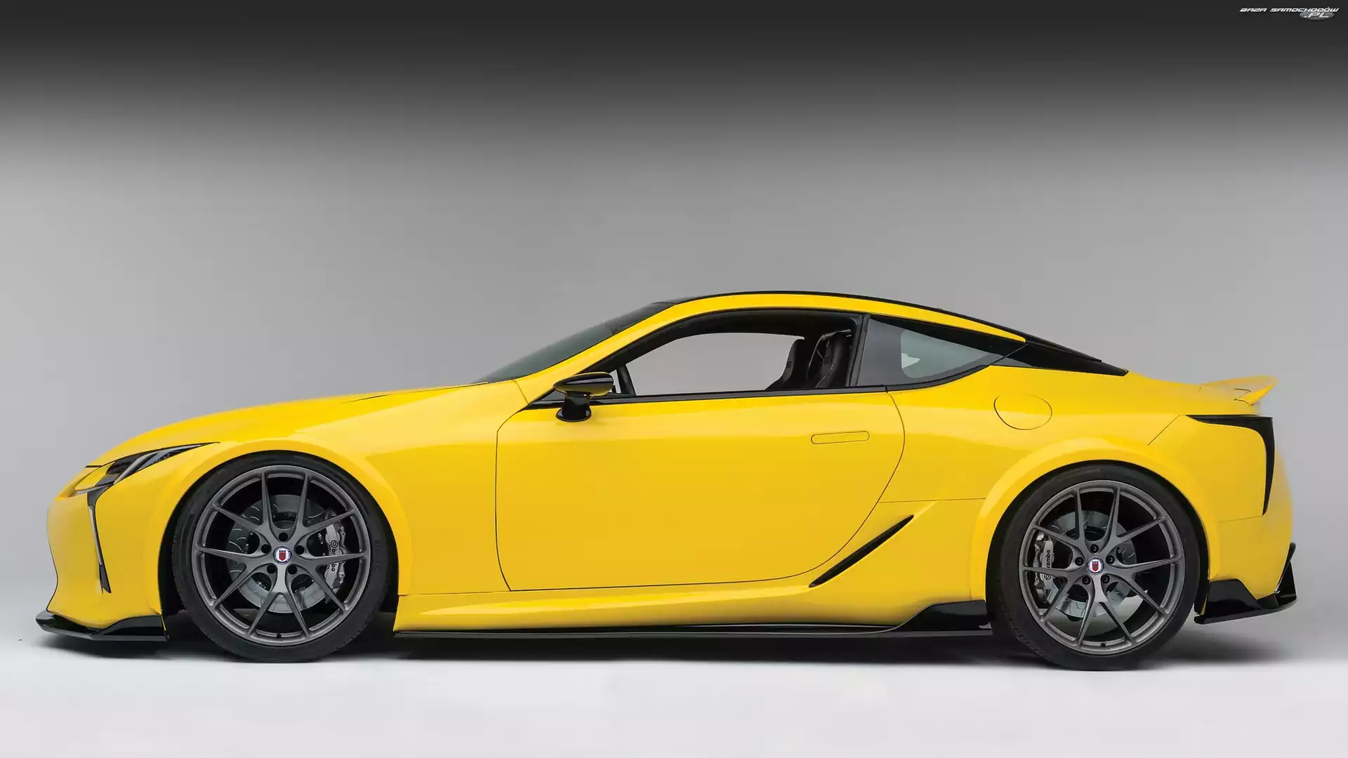 Bok, Żółty, Lexus LC 500
