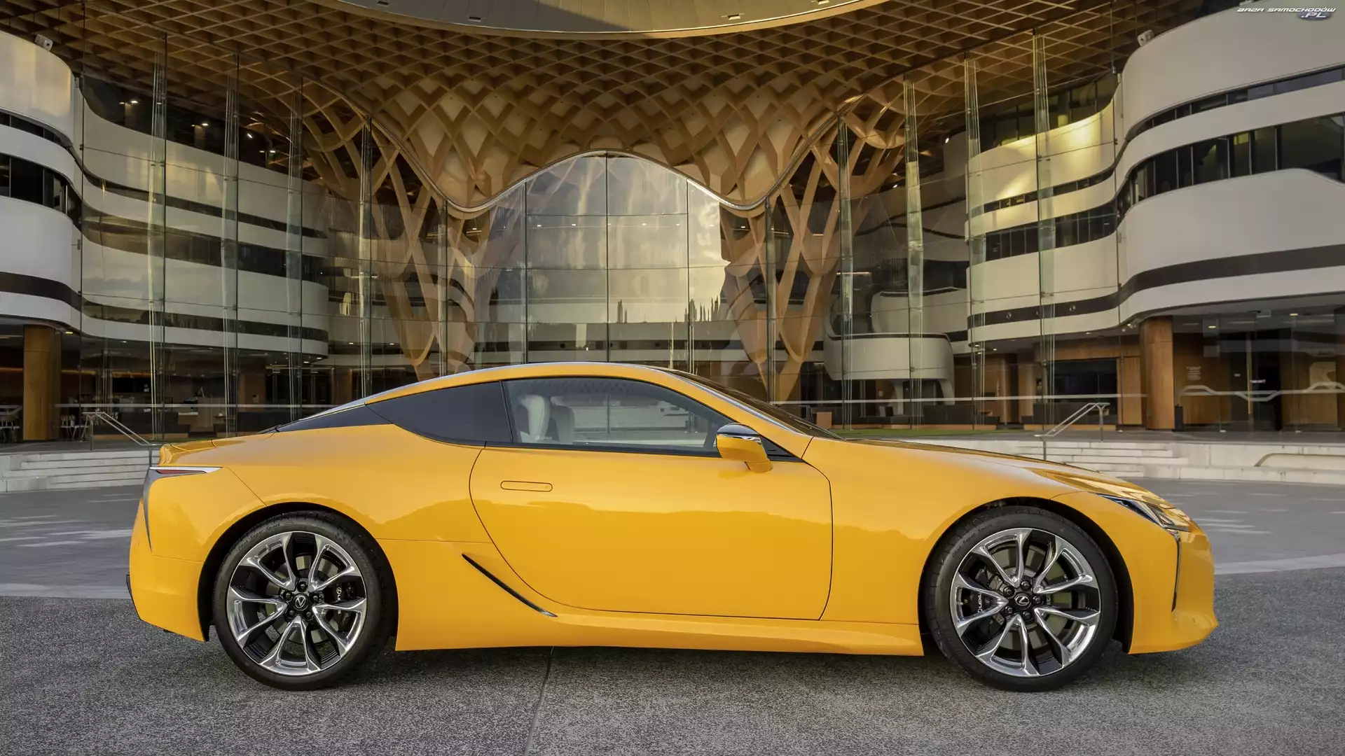 Bok, Żółty, Lexus LC500