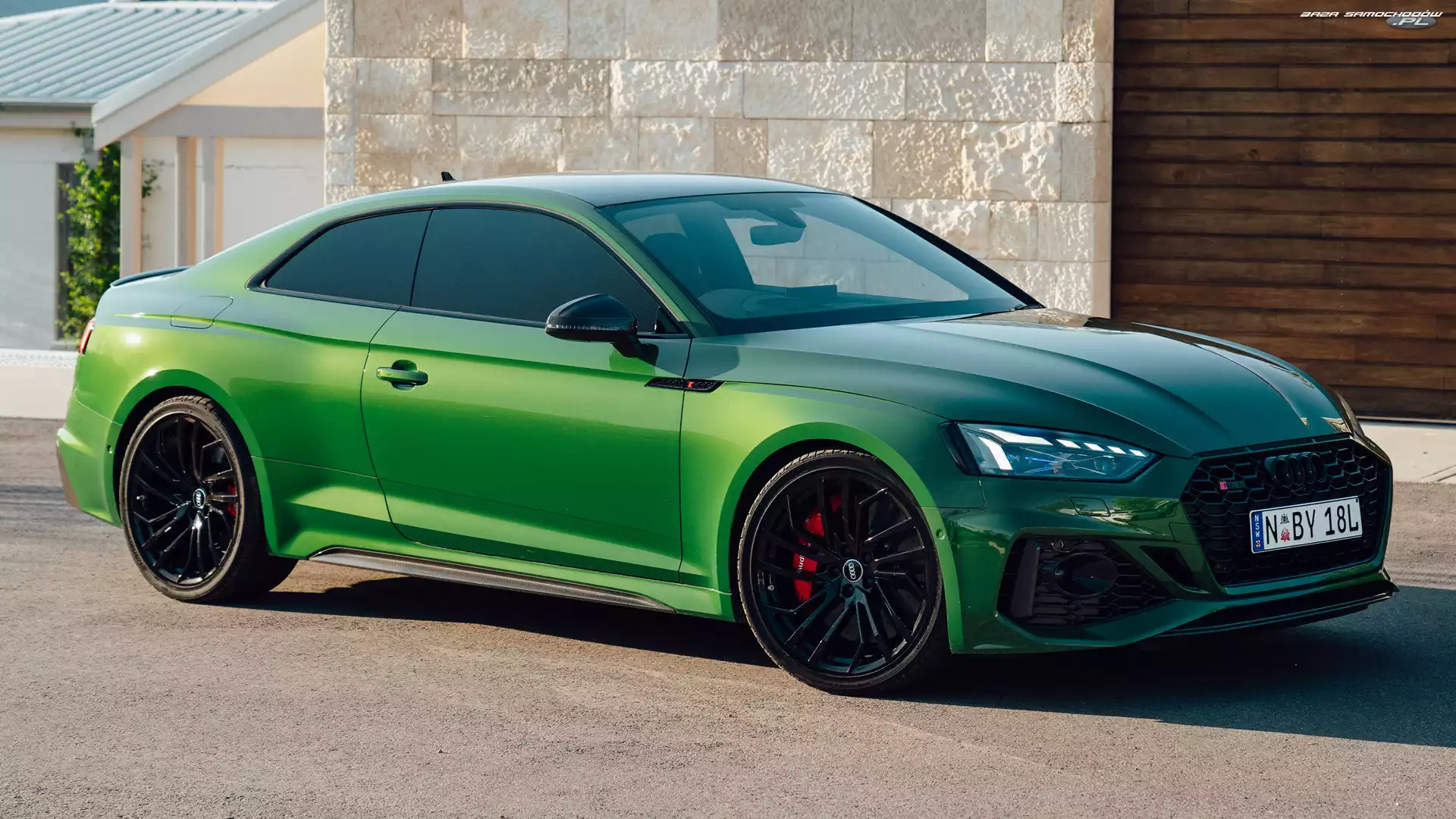 Bok, Zielone, Audi RS5 Coupe