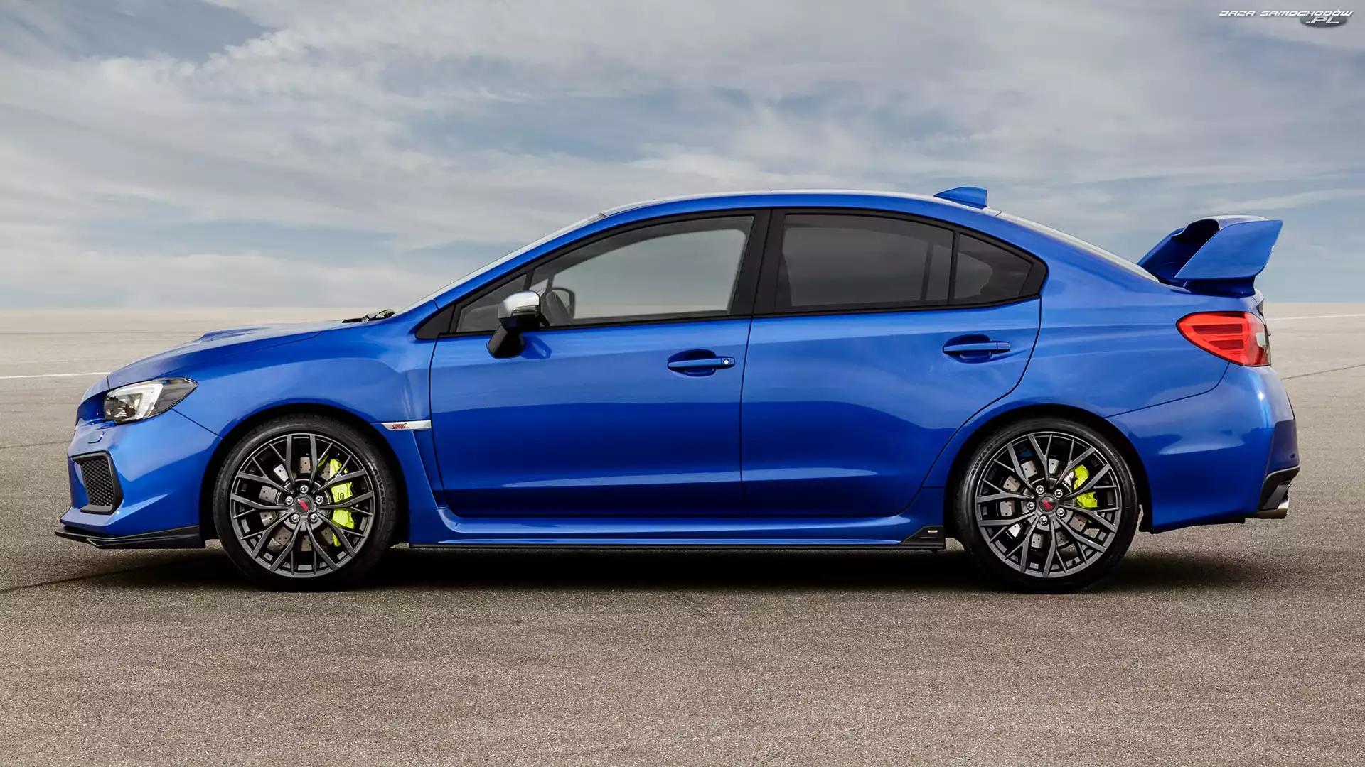Bok, Niebieskie, Subaru Impreza