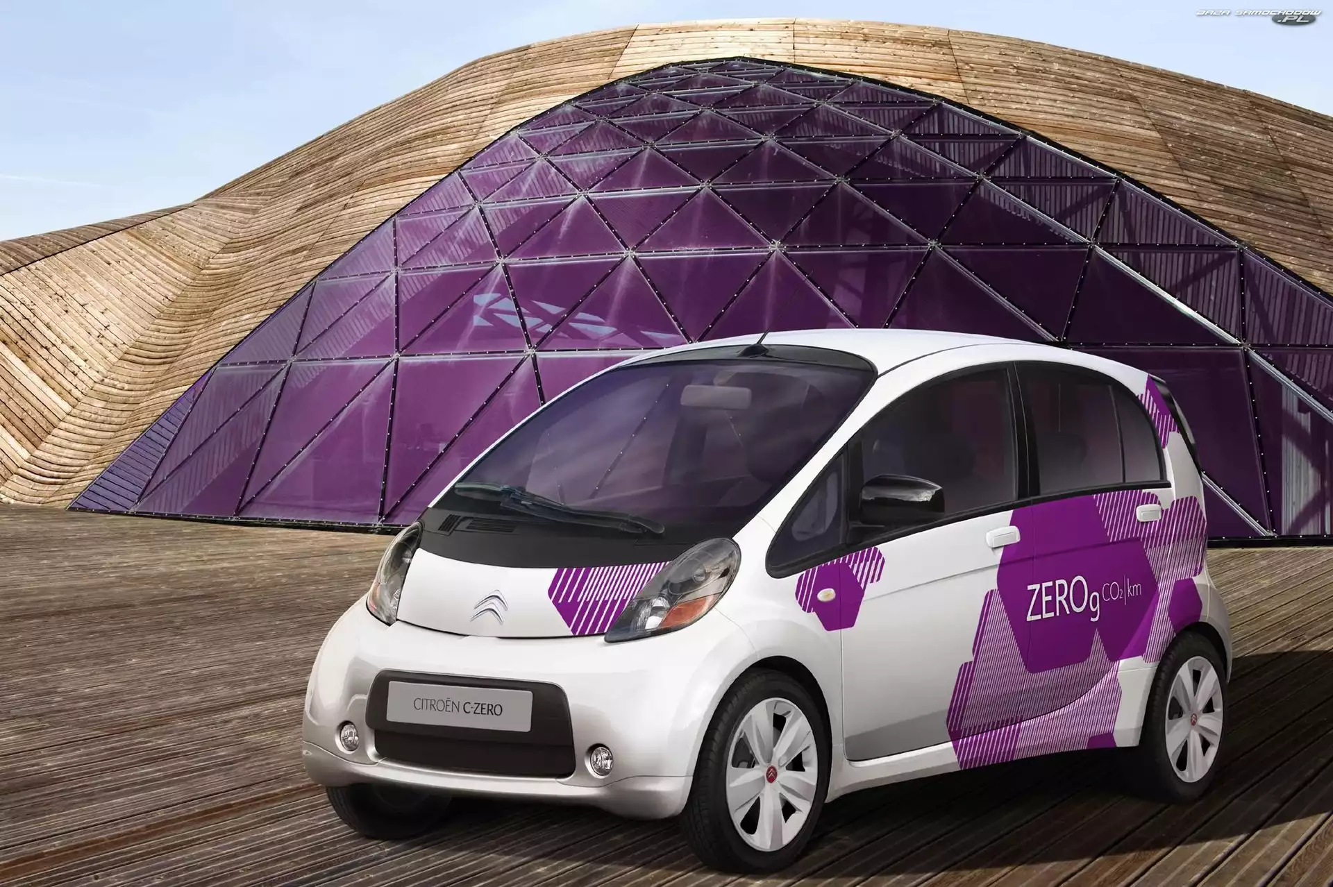Brak, Spalin, Citroen C-Zero, Emisji