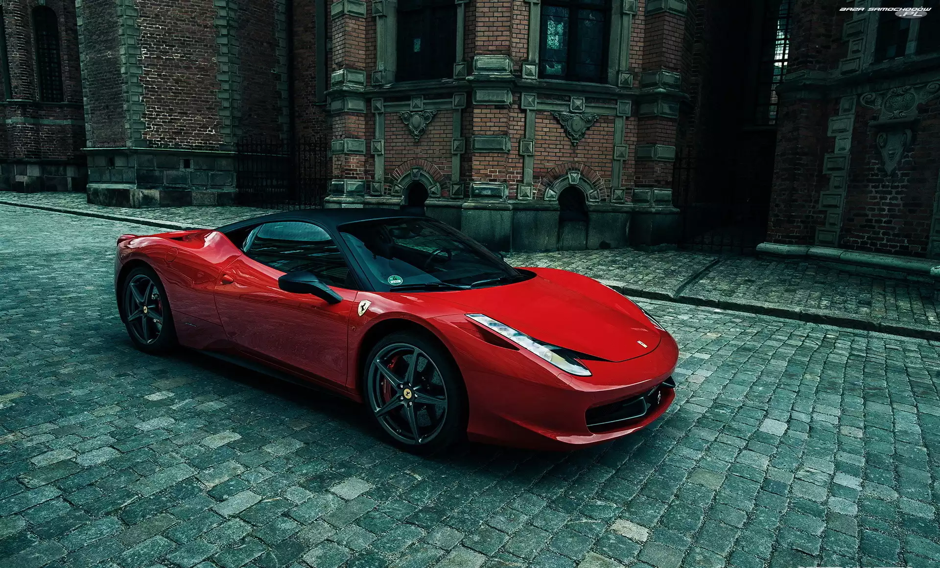 Ulica, Bruk, Ferrari 458 Italia, Czerwone, 2009 - 2015