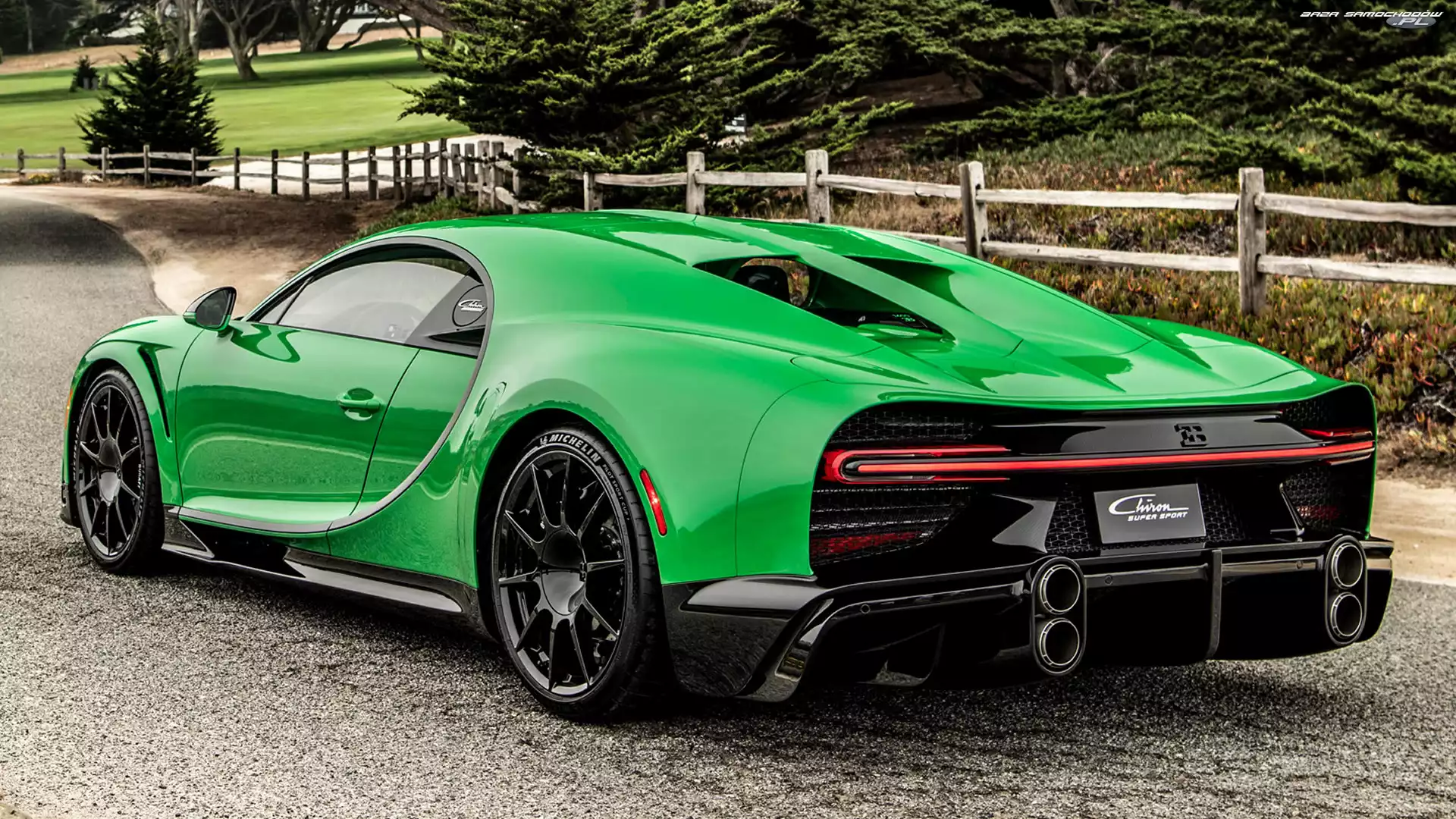 Zielone, Bugatti Chiron Super Sport