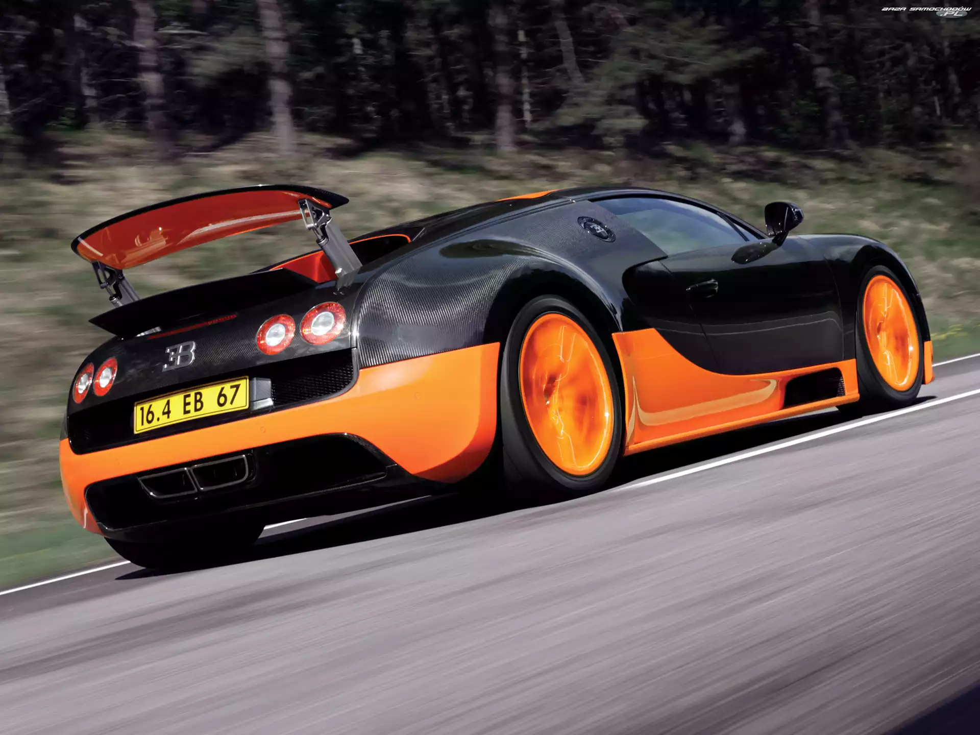 Alufelgi, Bugatti Veyron 16.4 Super Sport, Pomarańczowe