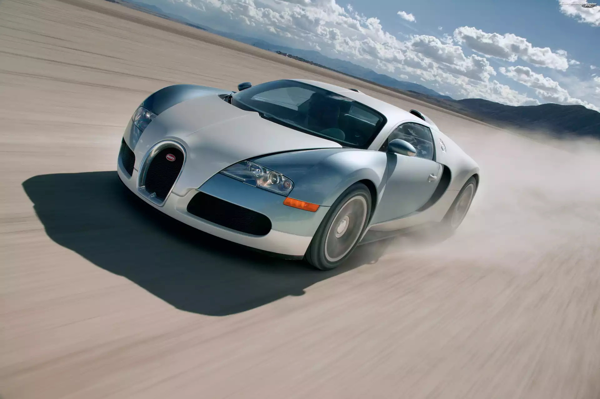 Bugatti Veyron, Prędkość, Srebrne, Pełna