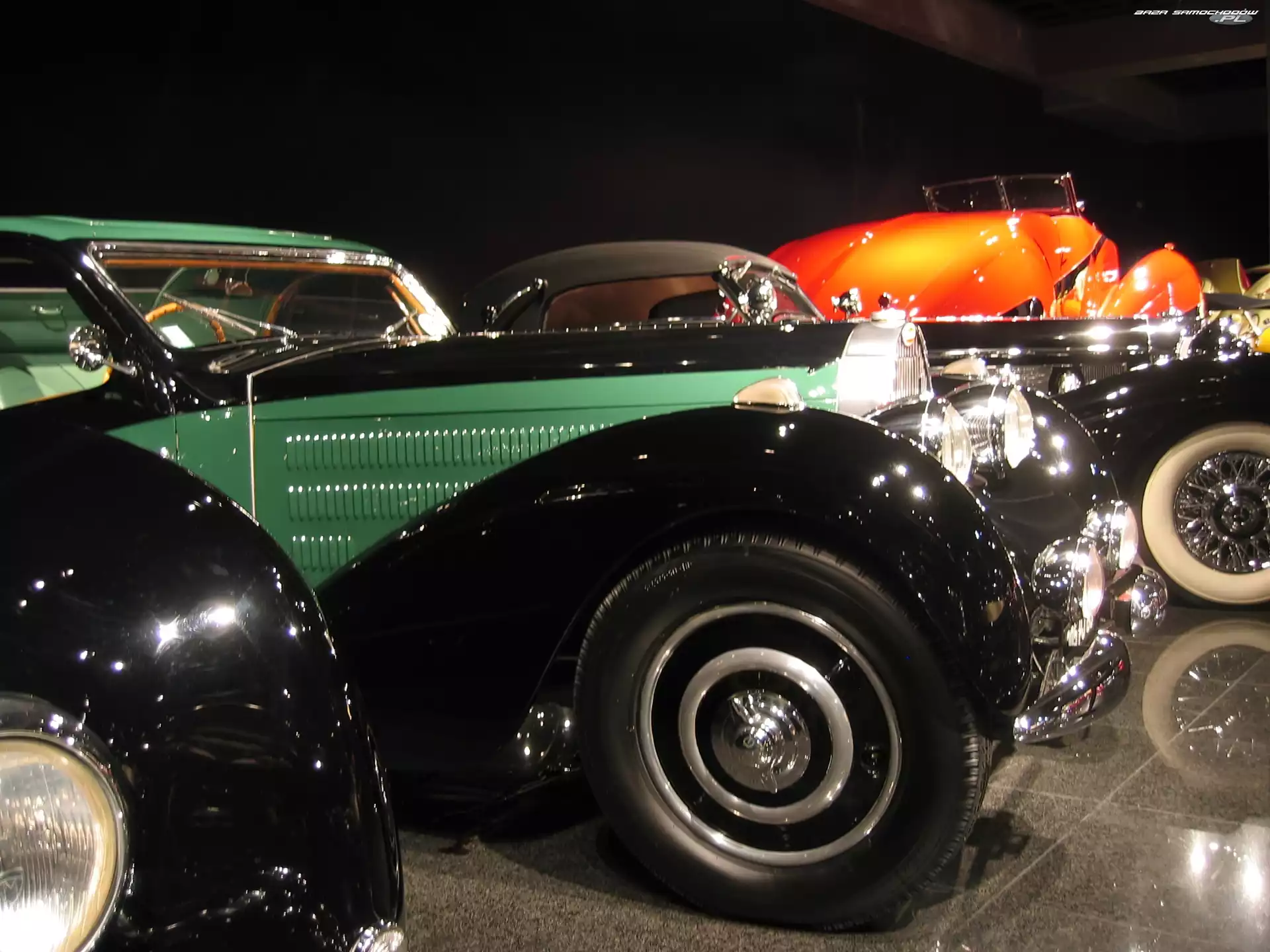 światła, Bugatti, koła