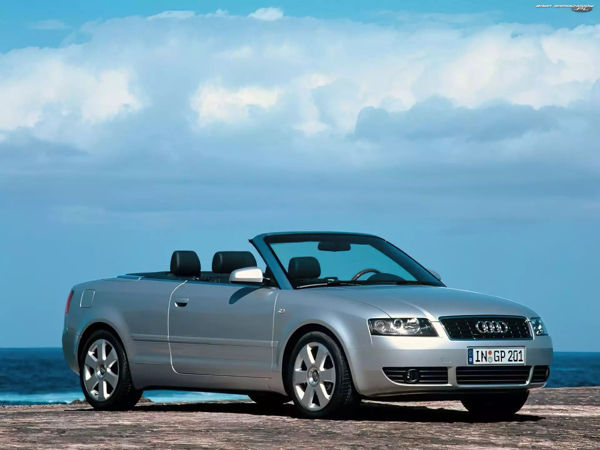 Cabrio, Srebrny, Audi A4