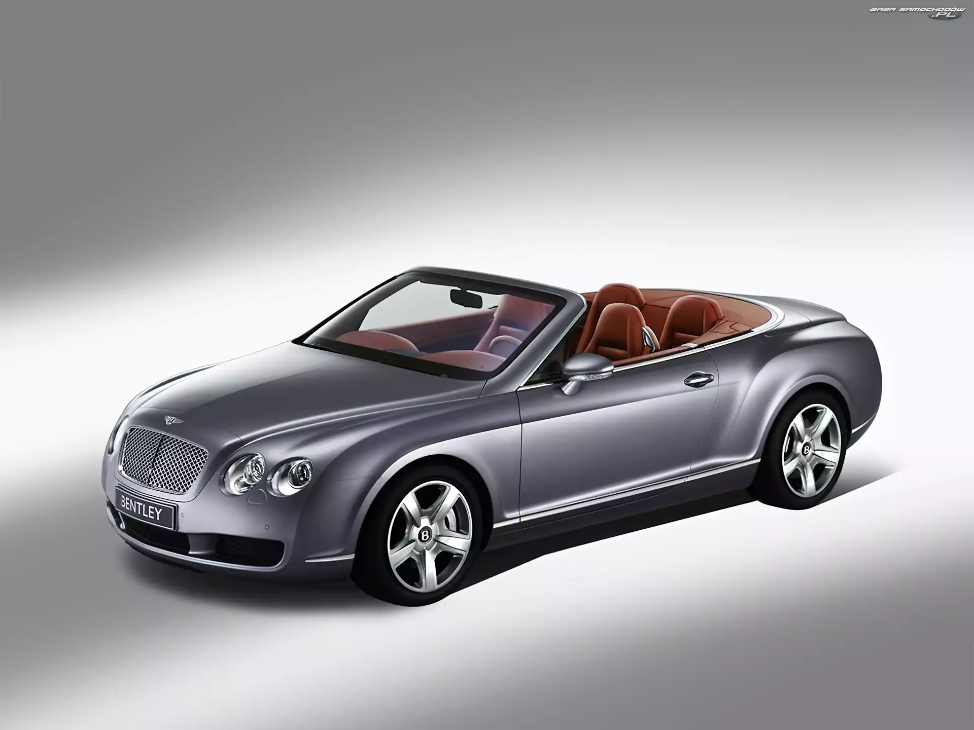 Cabrio, Srebrny, Bentley Continental